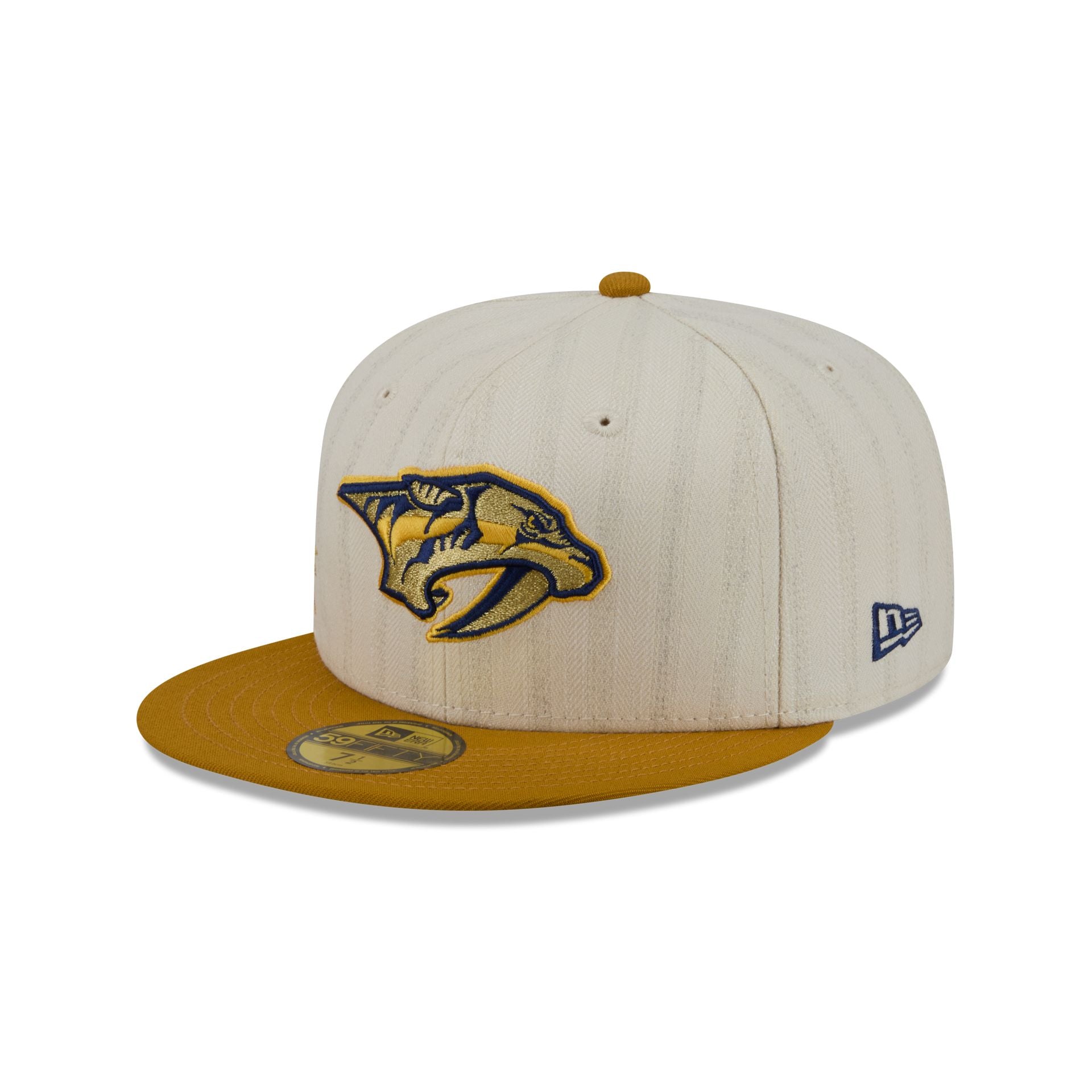 Nashville Predators Chrome Herringbone 59FIFTY Fitted Hat - Image 3