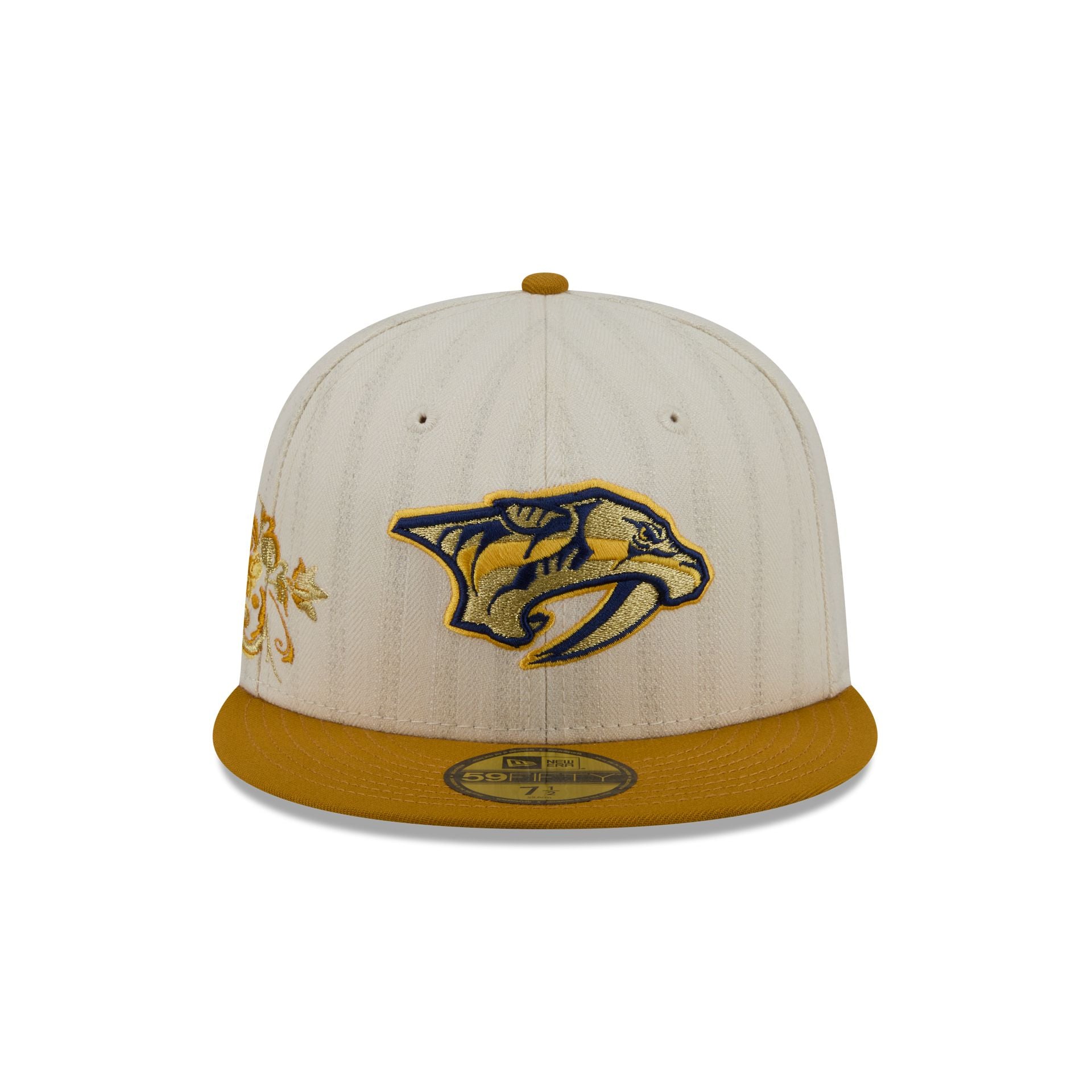 Nashville Predators Chrome Herringbone 59FIFTY Fitted Hat - Image 2