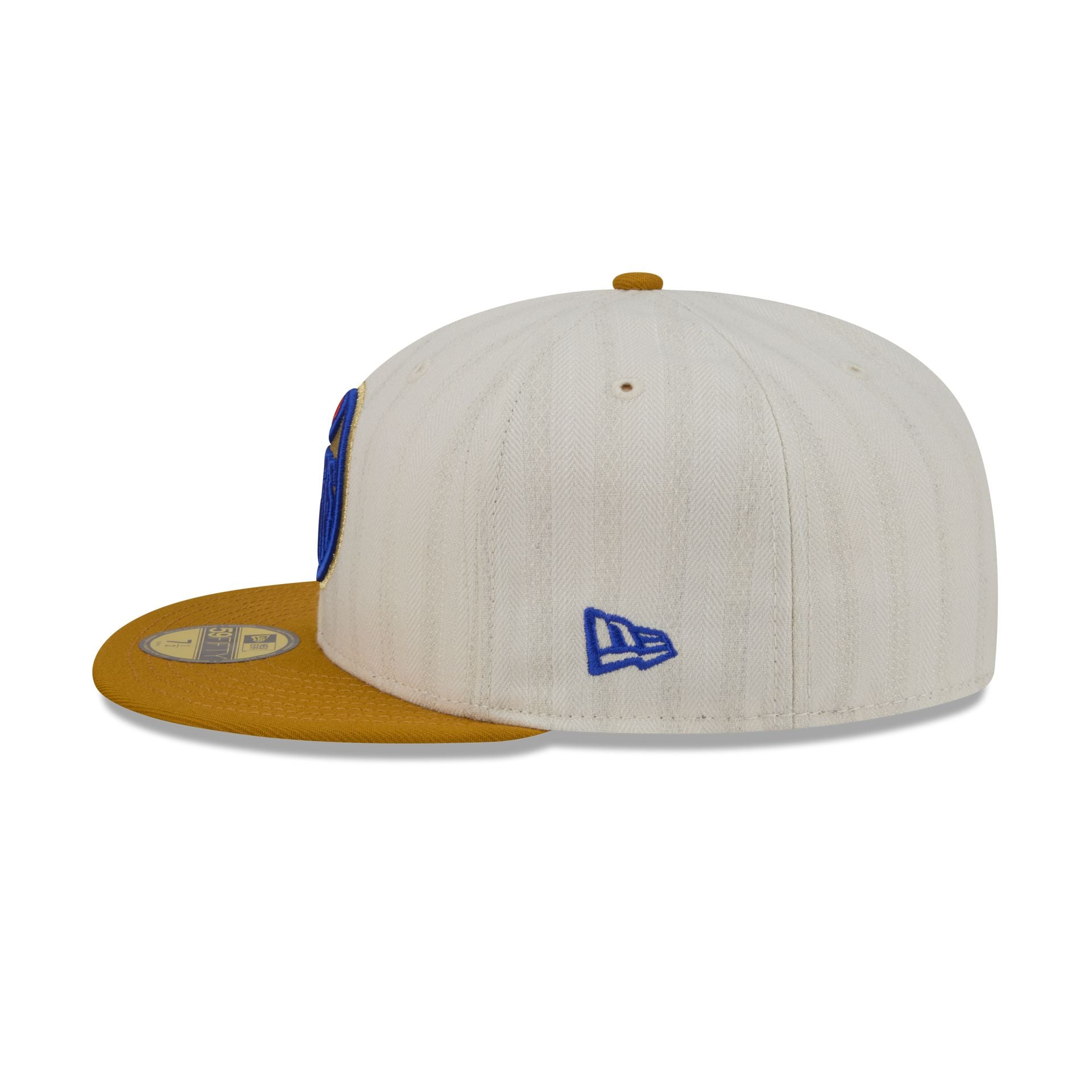 Edmonton Oilers Chrome Herringbone 59FIFTY Fitted Hat - Image 5