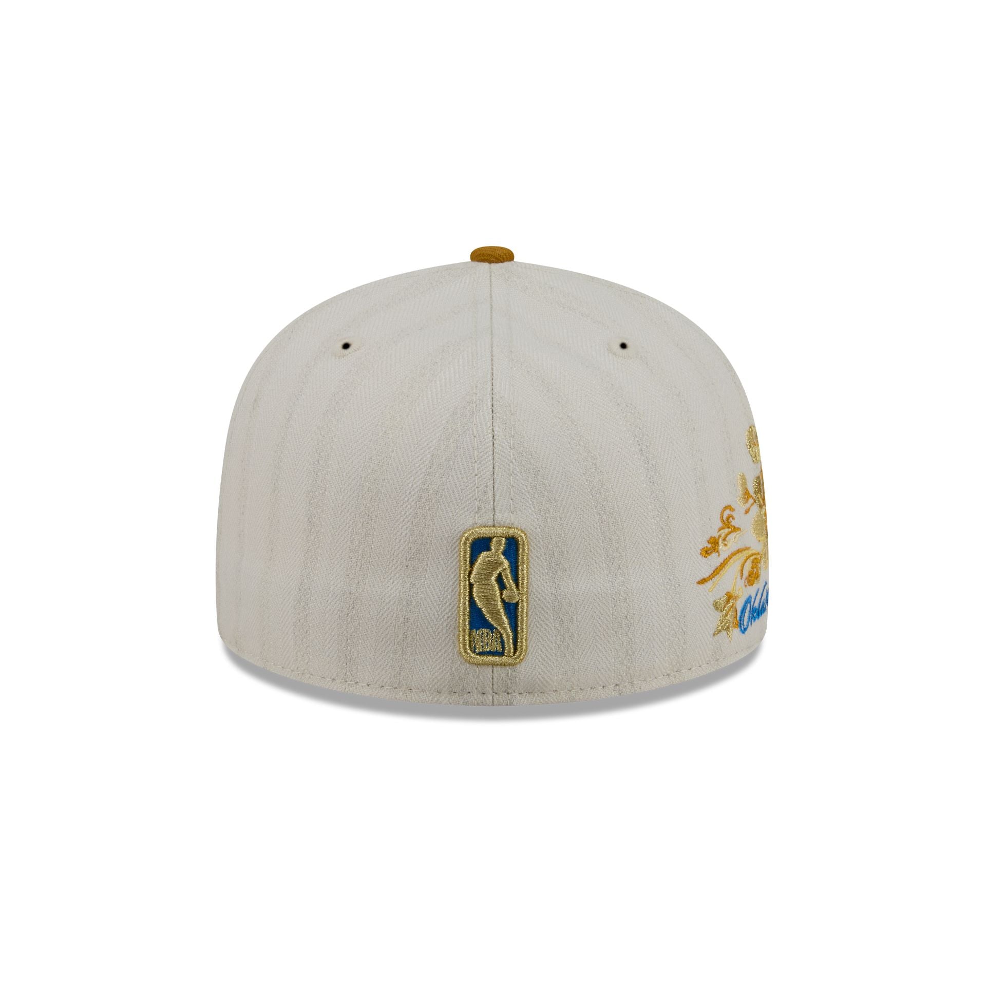 Oklahoma City Thunder Chrome Herringbone 59FIFTY Fitted Hat - Image 6