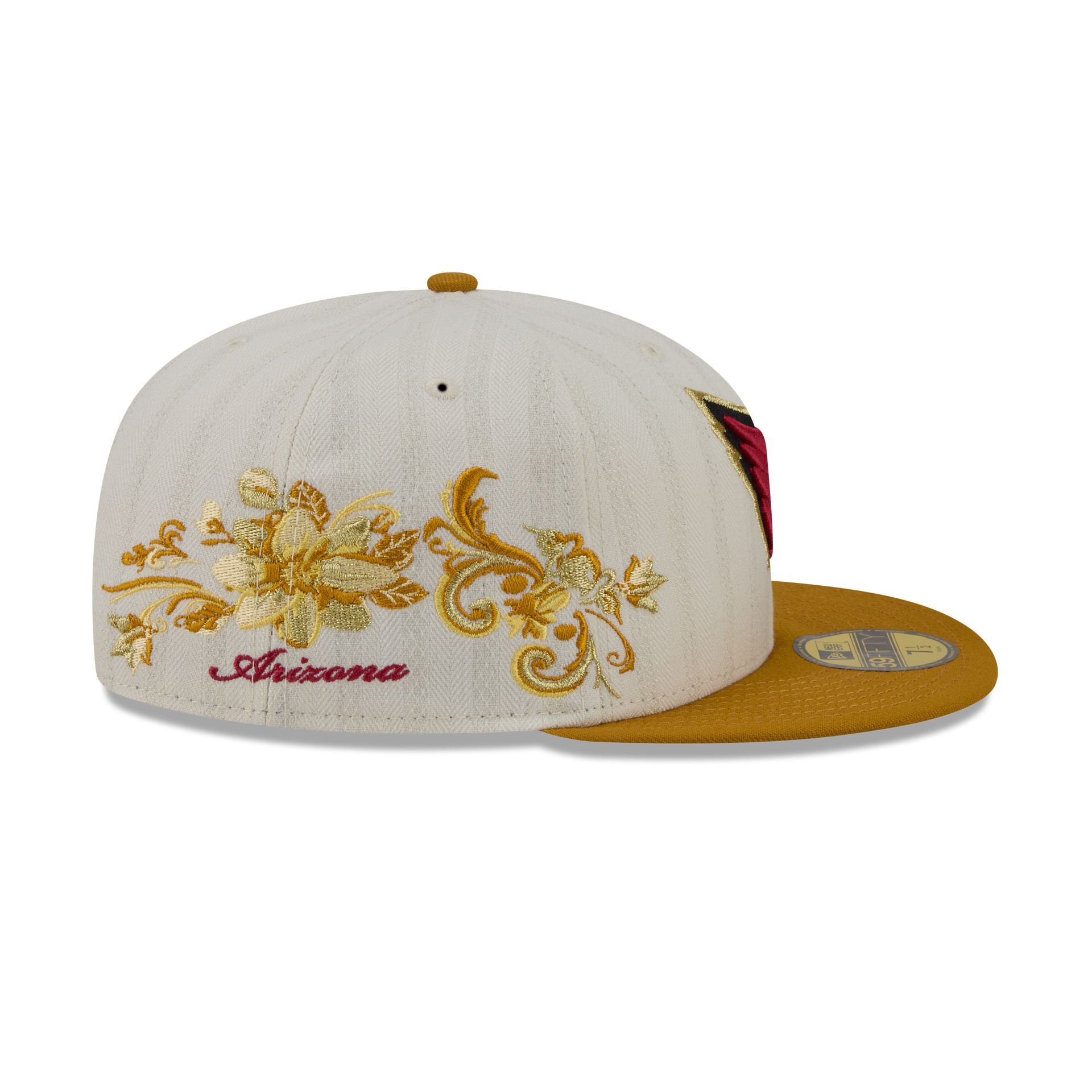Arizona Cardinals Chrome Herringbone 59FIFTY Fitted Hat - Image 4
