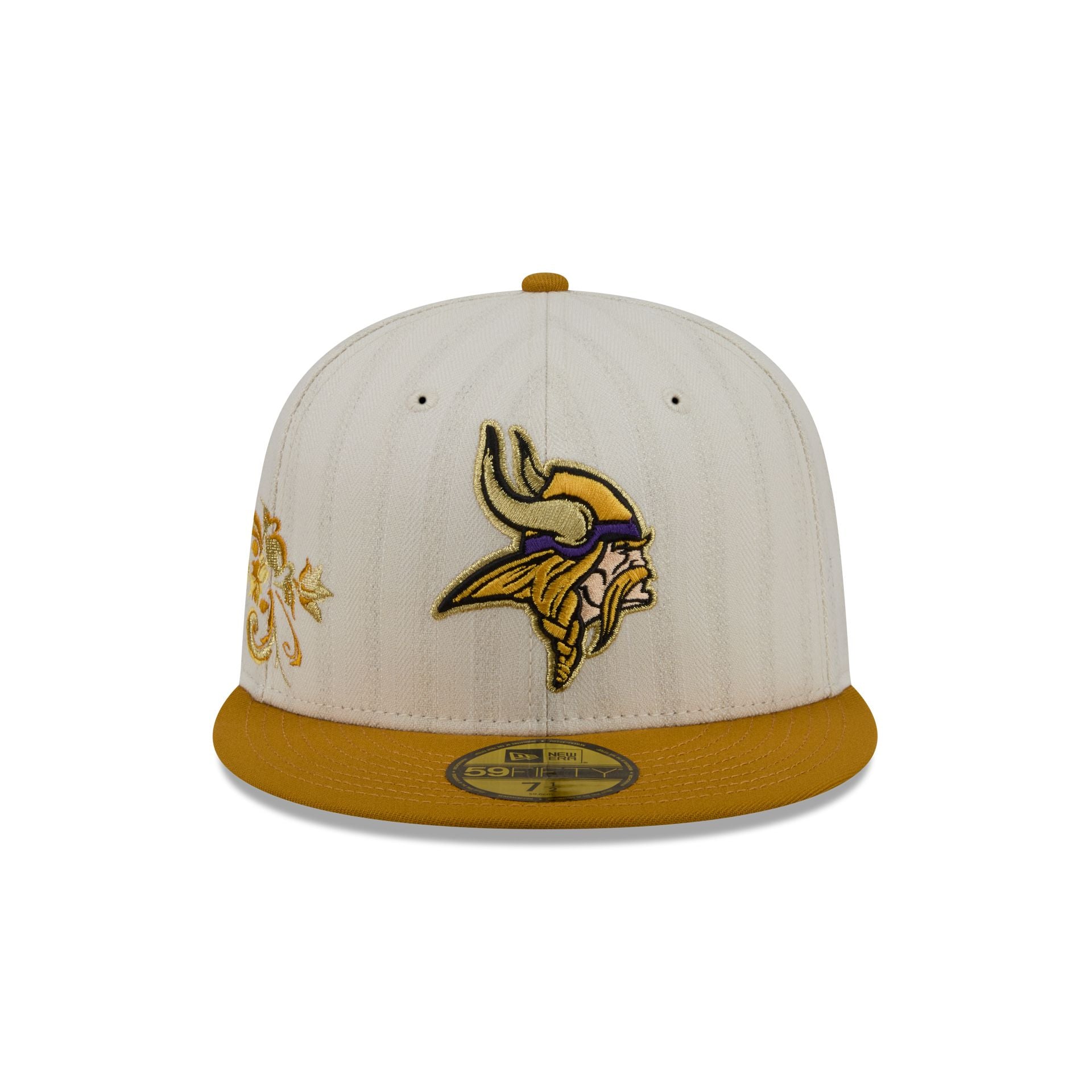 Minnesota Vikings Chrome Herringbone 59FIFTY Fitted Hat - Image 2