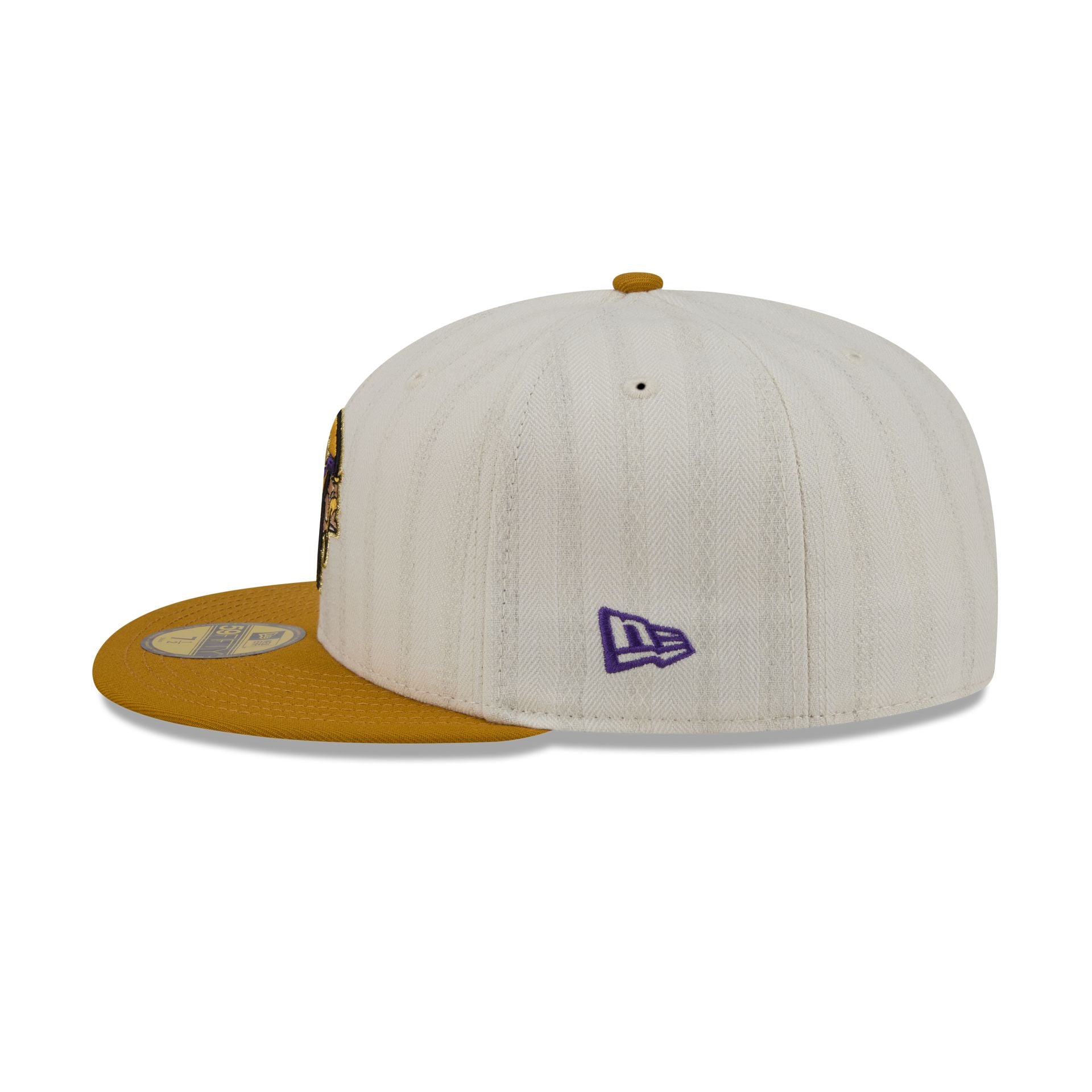 Minnesota Vikings Chrome Herringbone 59FIFTY Fitted Hat - Image 5