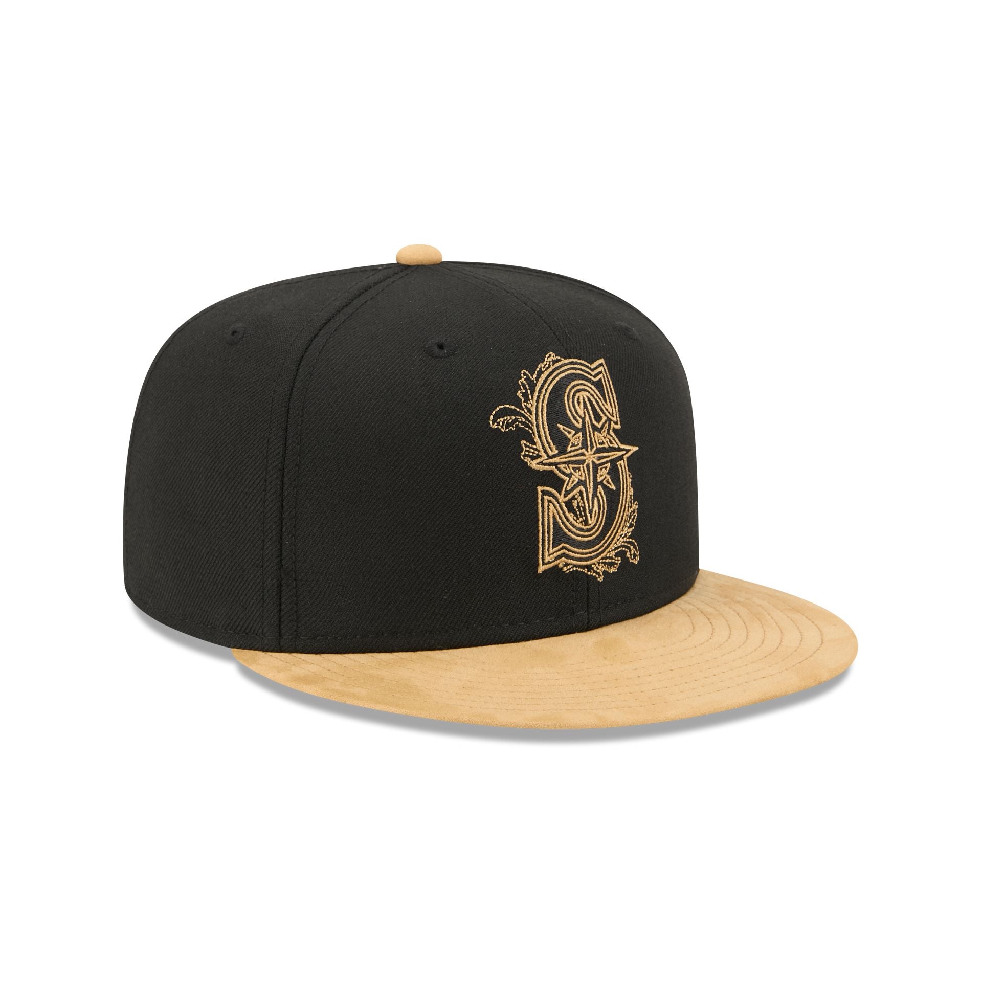 Seattle Mariners Black Wool 59FIFTY Fitted Hat - Image 3