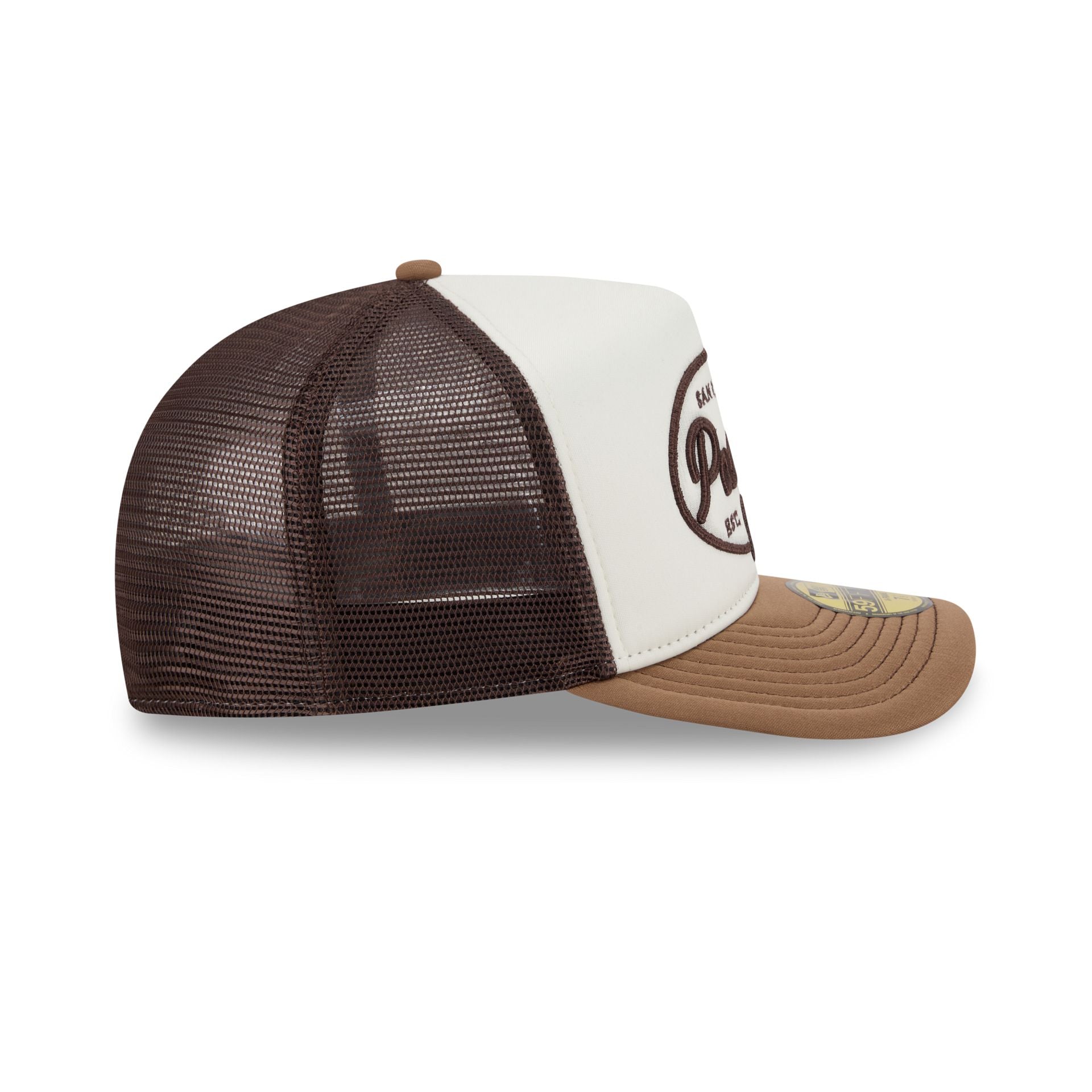 San Diego Padres Chrome 59FIFTY Fitted Trucker Hat - Image 5