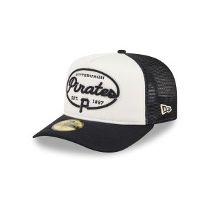 Pittsburgh Pirates Chrome 59FIFTY Fitted Trucker Hat
