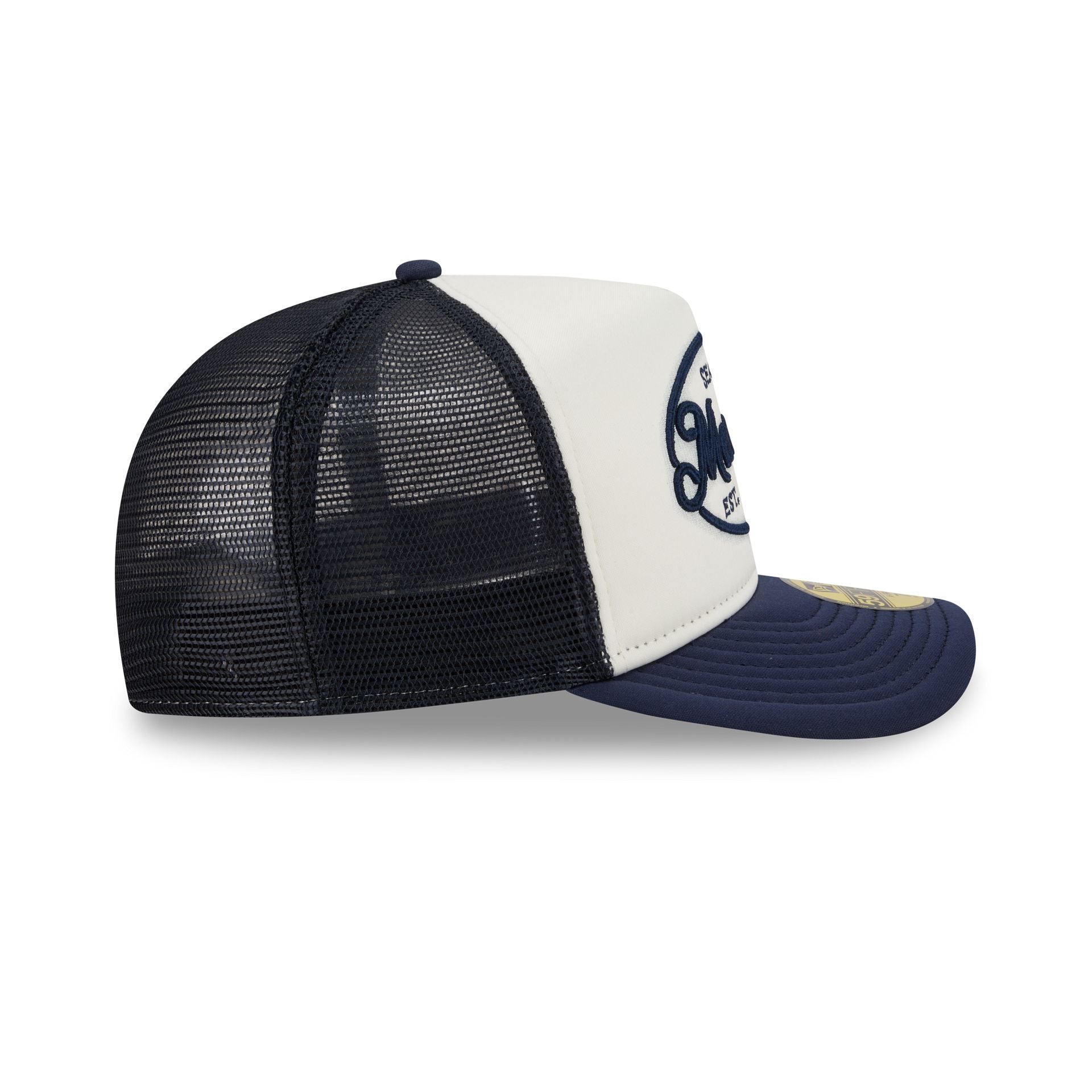 Seattle Mariners Chrome 59FIFTY Fitted Trucker Hat - Image 5