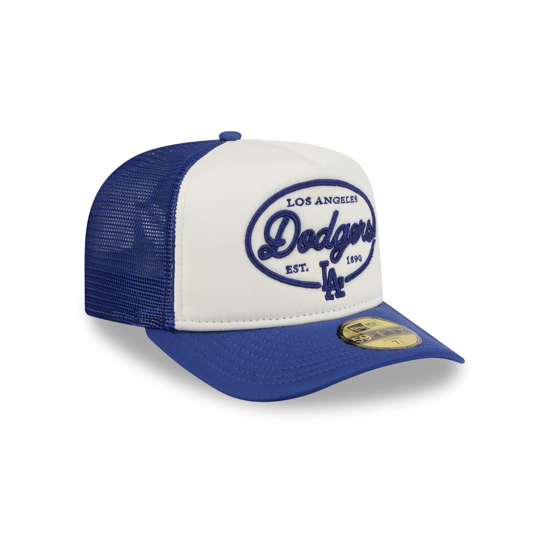 Los Angeles Dodgers Chrome 59FIFTY Fitted Trucker Hat - Image 3