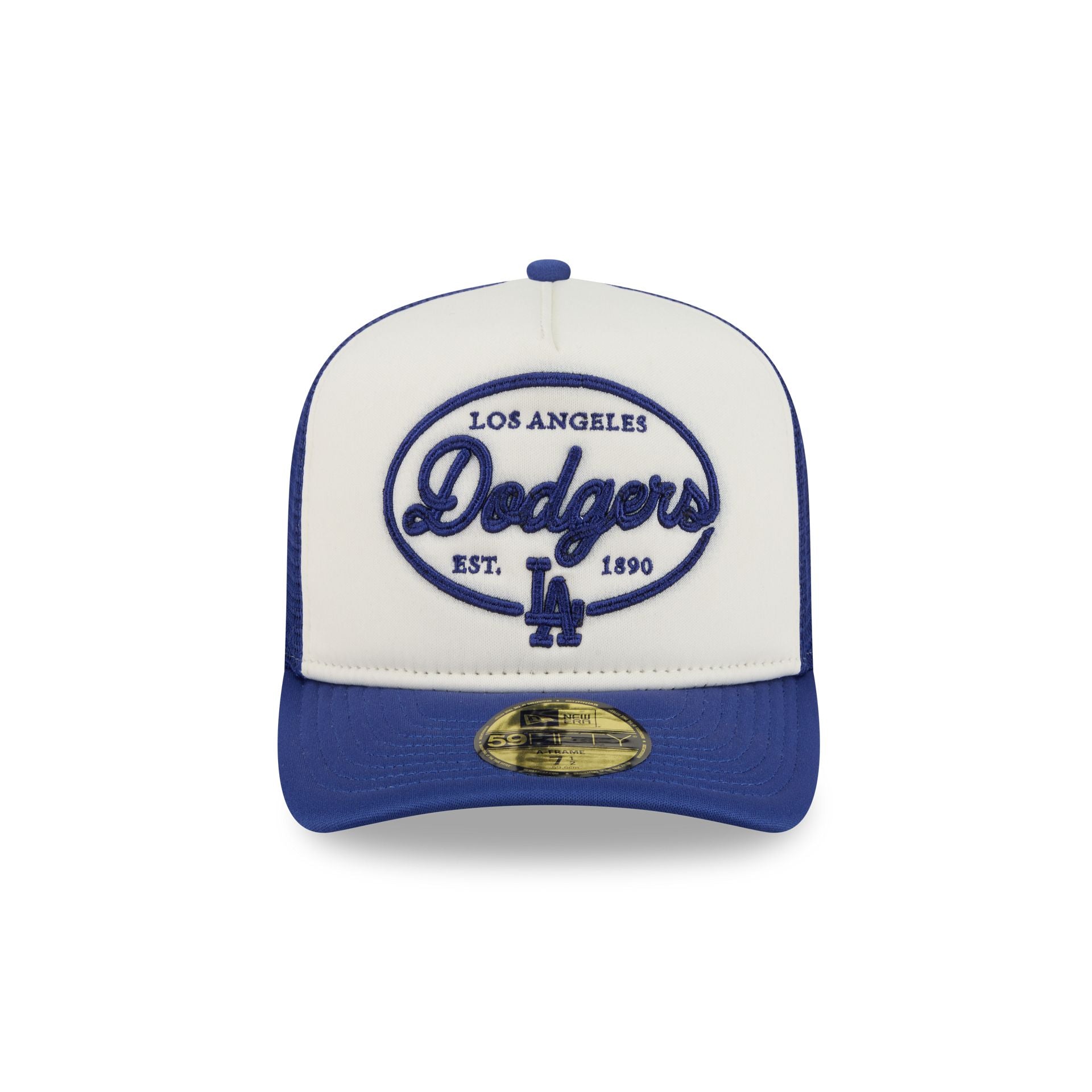 Los Angeles Dodgers Chrome 59FIFTY Fitted Trucker Hat - Image 2
