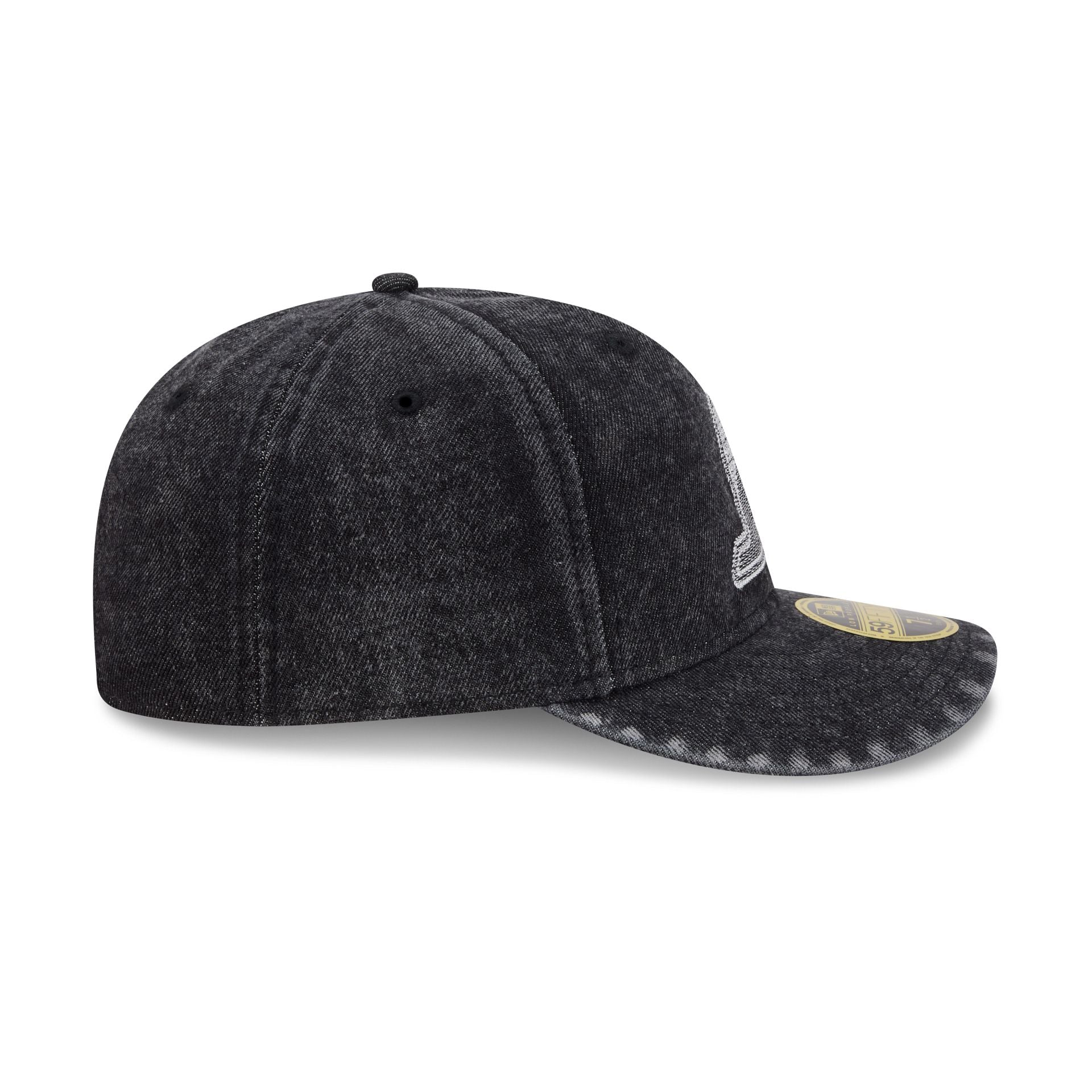 Los Angeles Lakers Black Denim Low Profile 59FIFTY Fitted Hat - Image 5