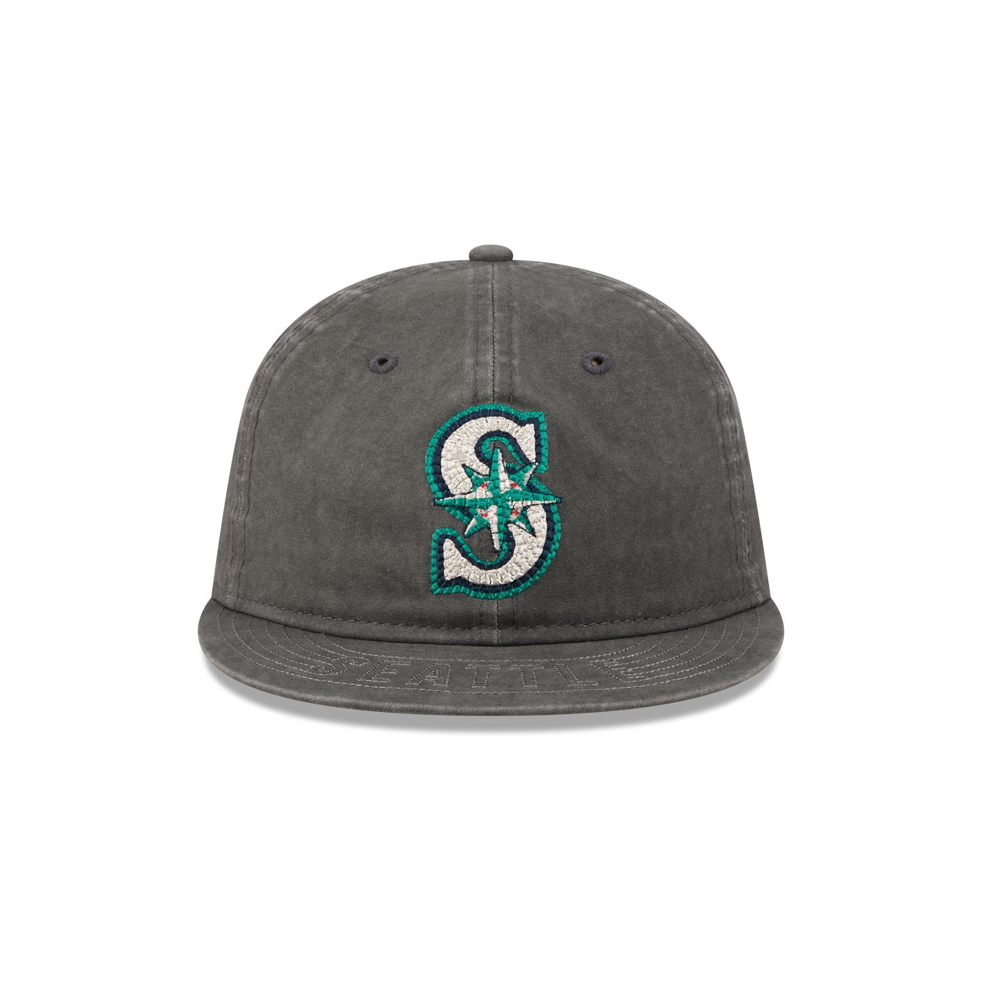 Seattle Mariners Visor Stitch Retro Crown 59FIFTY Fitted Hat - Image 2