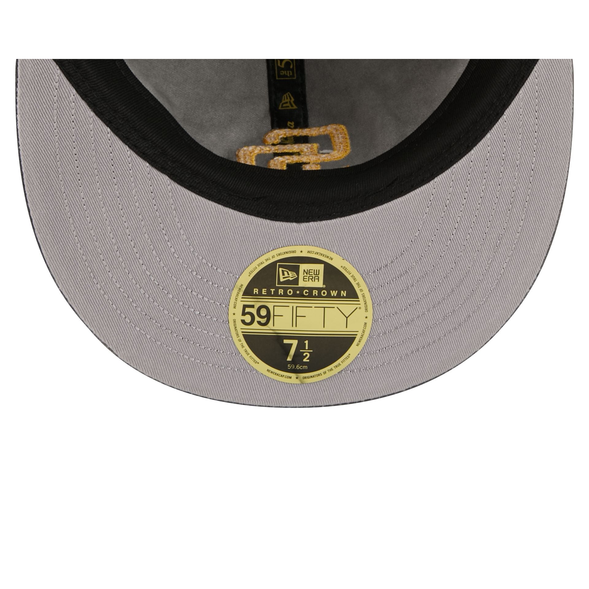 San Diego Padres Visor Stitch Retro Crown 59FIFTY Fitted Hat - Image 7