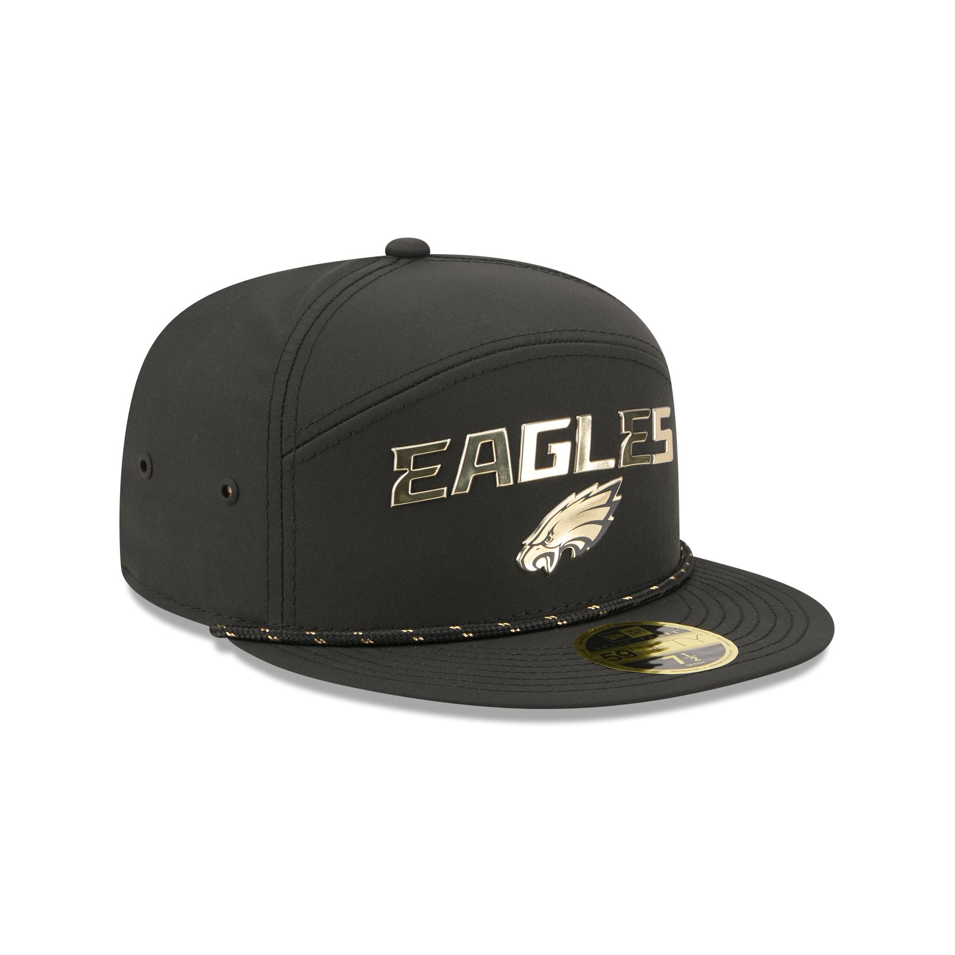 Philadelphia Eagles Gold Logo Rope Split Panel 59FIFTY Fitted Hat - Image 3