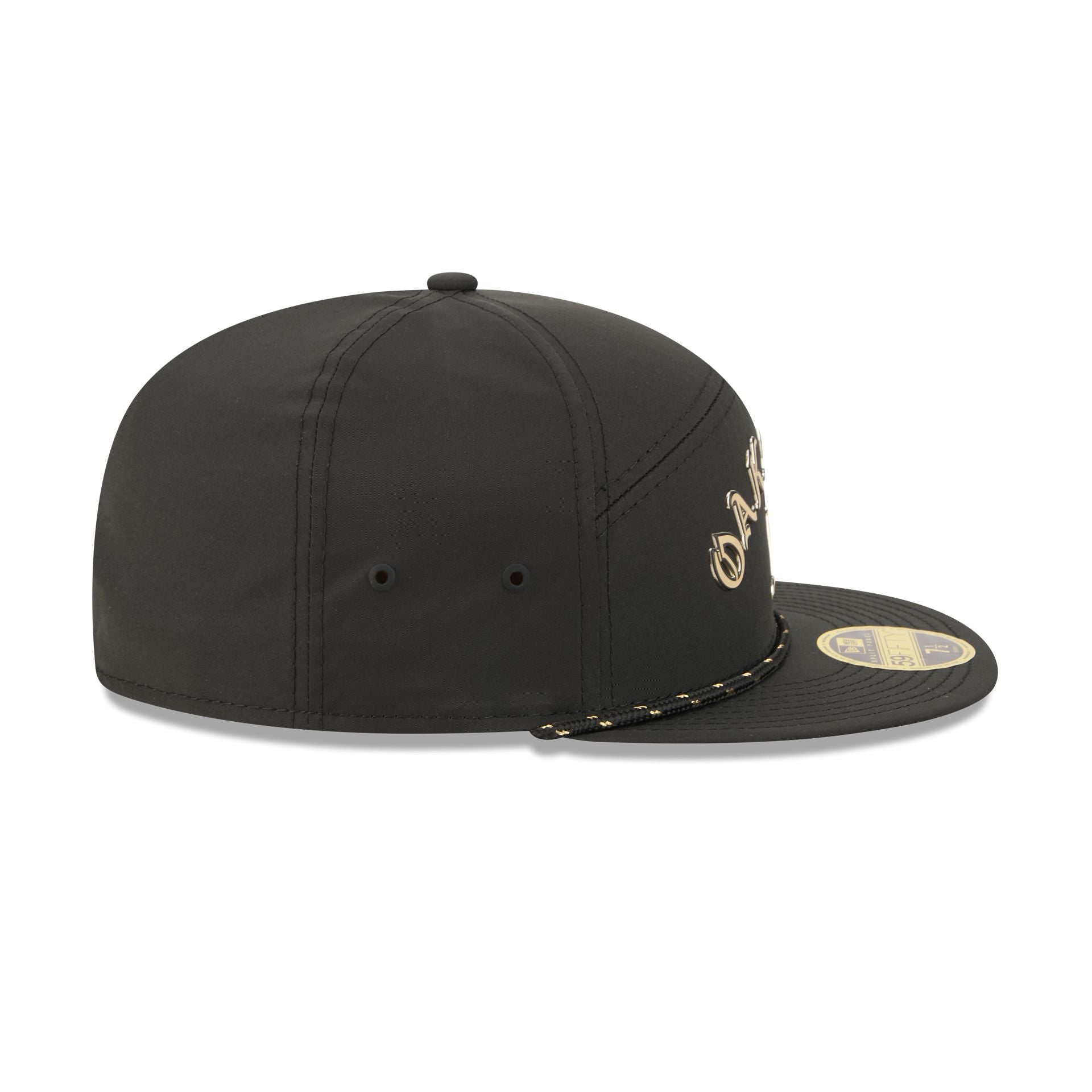 Athletics Gold Logo Rope Split Panel 59FIFTY Fitted Hat - Image 5
