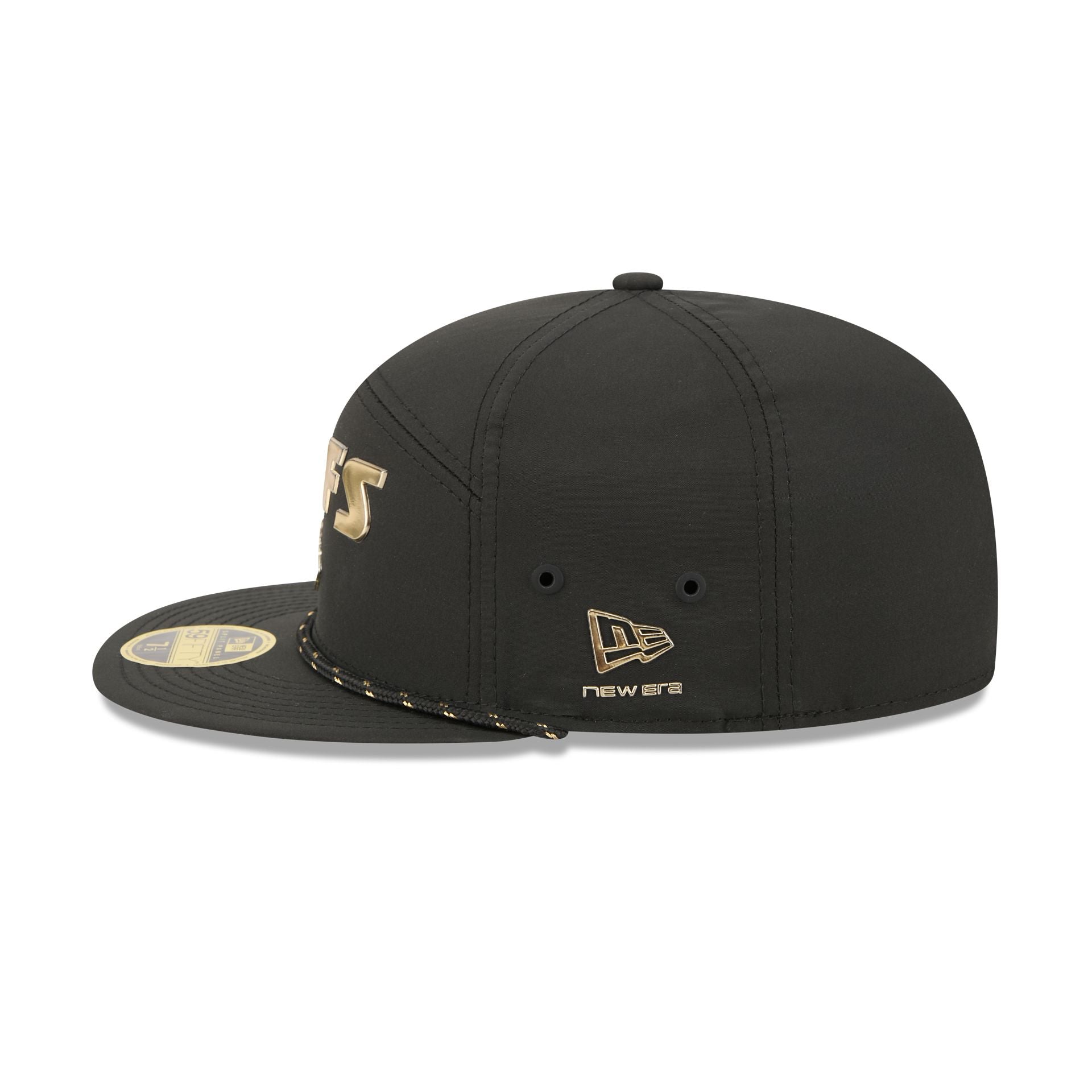 Kansas City Chiefs Gold Logo Rope Split Panel 59FIFTY Fitted Hat - Image 4