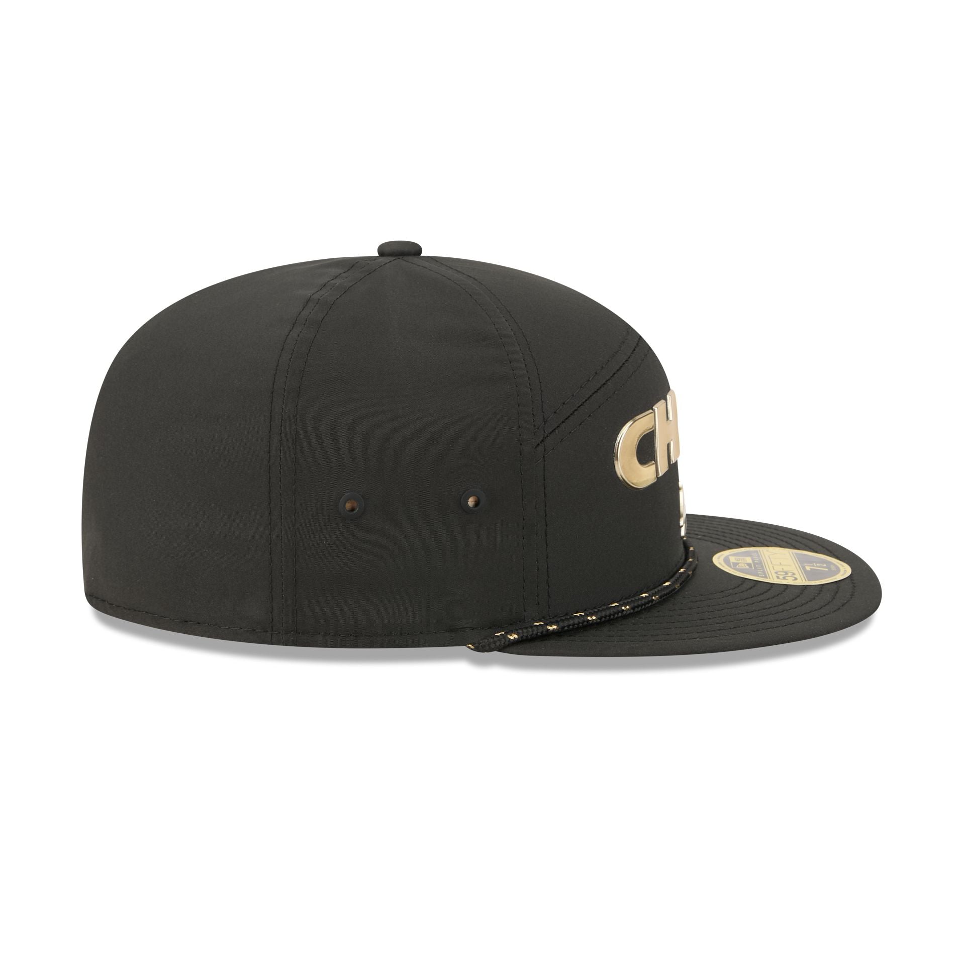 Kansas City Chiefs Gold Logo Rope Split Panel 59FIFTY Fitted Hat - Image 5