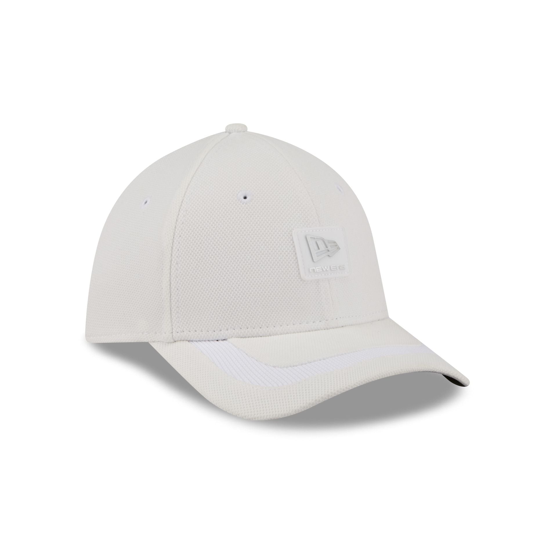 New Era Cap White Cotton 39THIRTY M-Crown Stretch Fit Hat - Image 3
