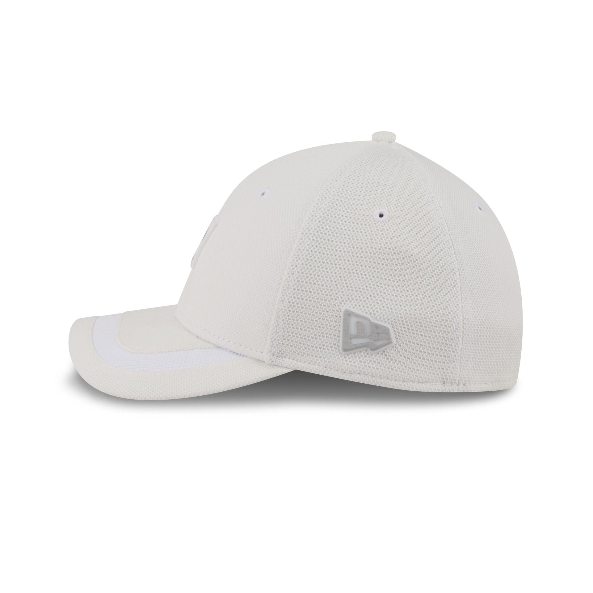 New Era Cap White Cotton 39THIRTY M-Crown Stretch Fit Hat - Image 4