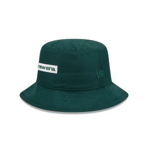 New Era Cap Green Quilted Bucket Hat
