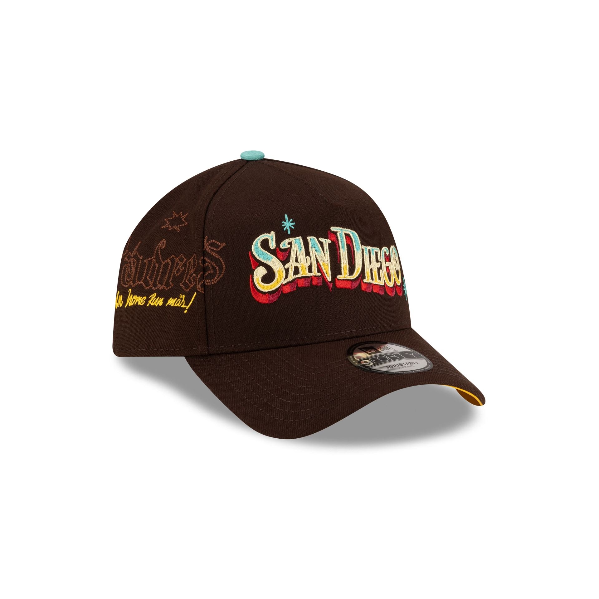 R??tulos Bautista x San Diego Padres Wordmark 9FORTY A-Frame Snapback Hat - Image 3