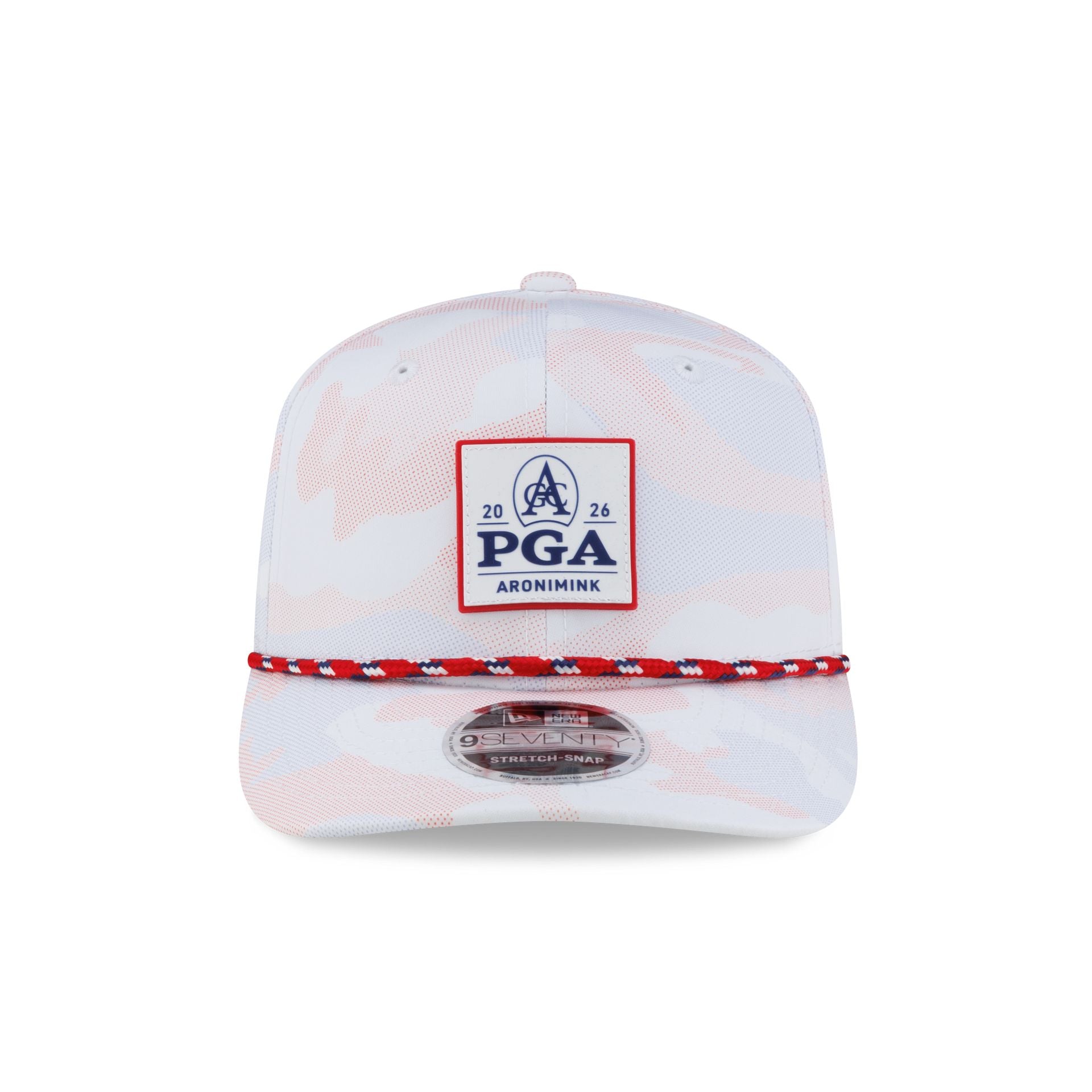2026 PGA Championship Aronimink Scarlet Camo 9SEVENTY Stretch-Snap Hat - Image 2
