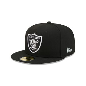Las Vegas Raiders Black Basic 59FIFTY Fitted Hat