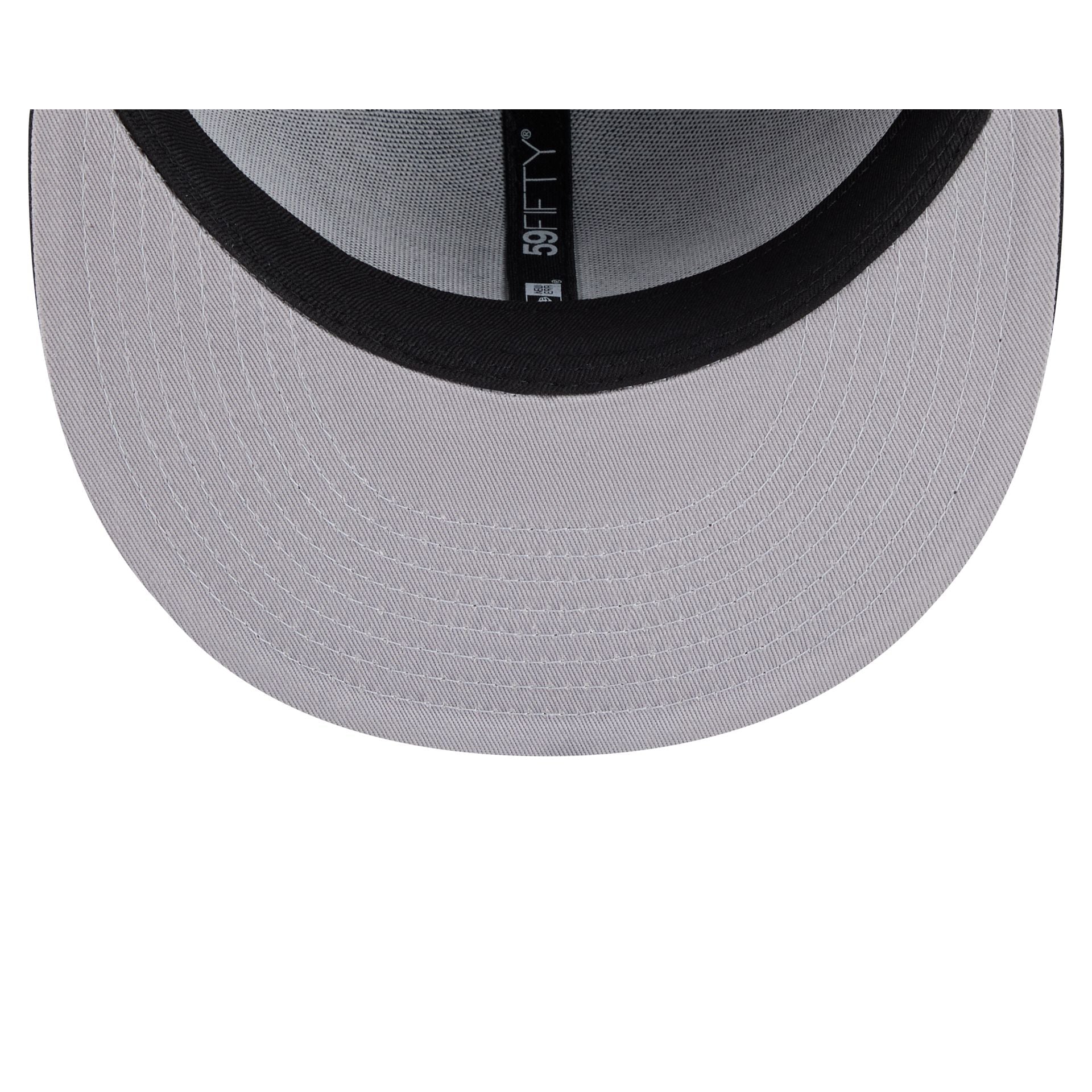 Philadelphia Eagles Black and White Basic 59FIFTY Fitted Hat - Image 7