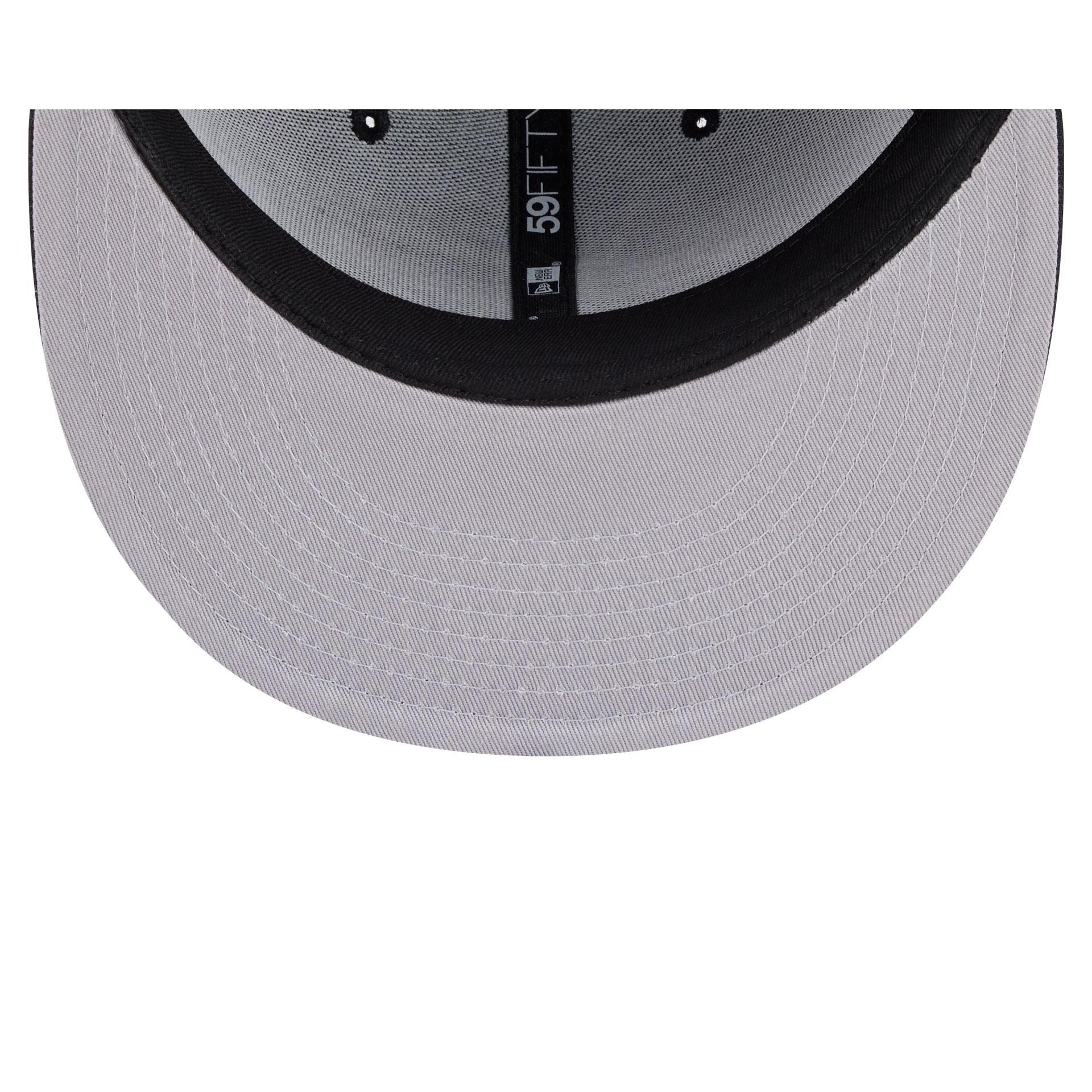 Seattle Seahawks Black and White Basic 59FIFTY Fitted Hat - Image 7