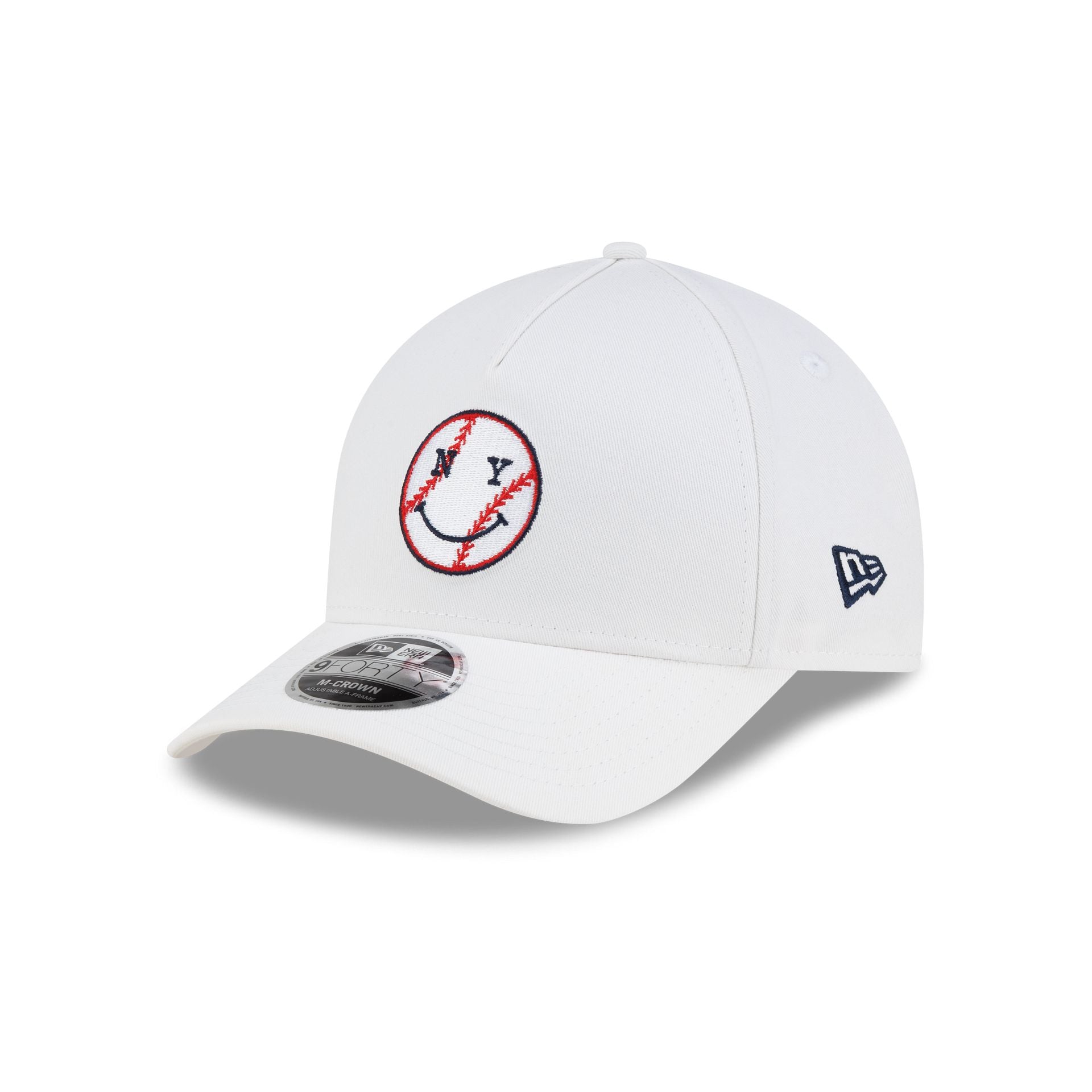 New York or Nowhere x New York Yankees Baseball White 9FORTY M-Crown A-Frame Snapback Hat - Image 3