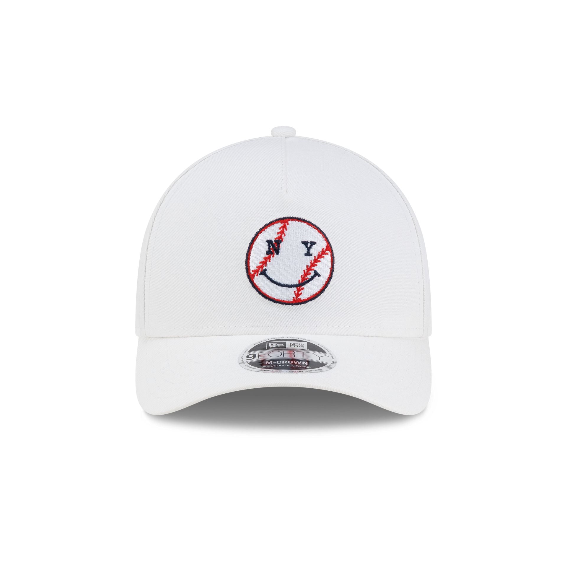 New York or Nowhere x New York Yankees Baseball White 9FORTY M-Crown A-Frame Snapback Hat - Image 2