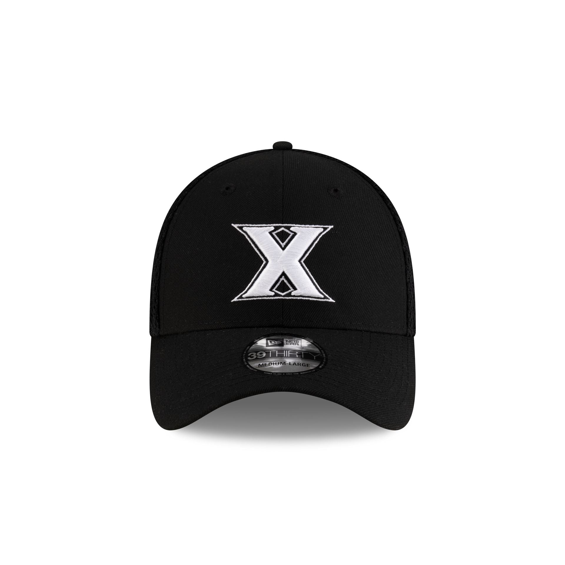 Xavier Musketeers Black 39THIRTY Stretch Fit Hat - Image 2