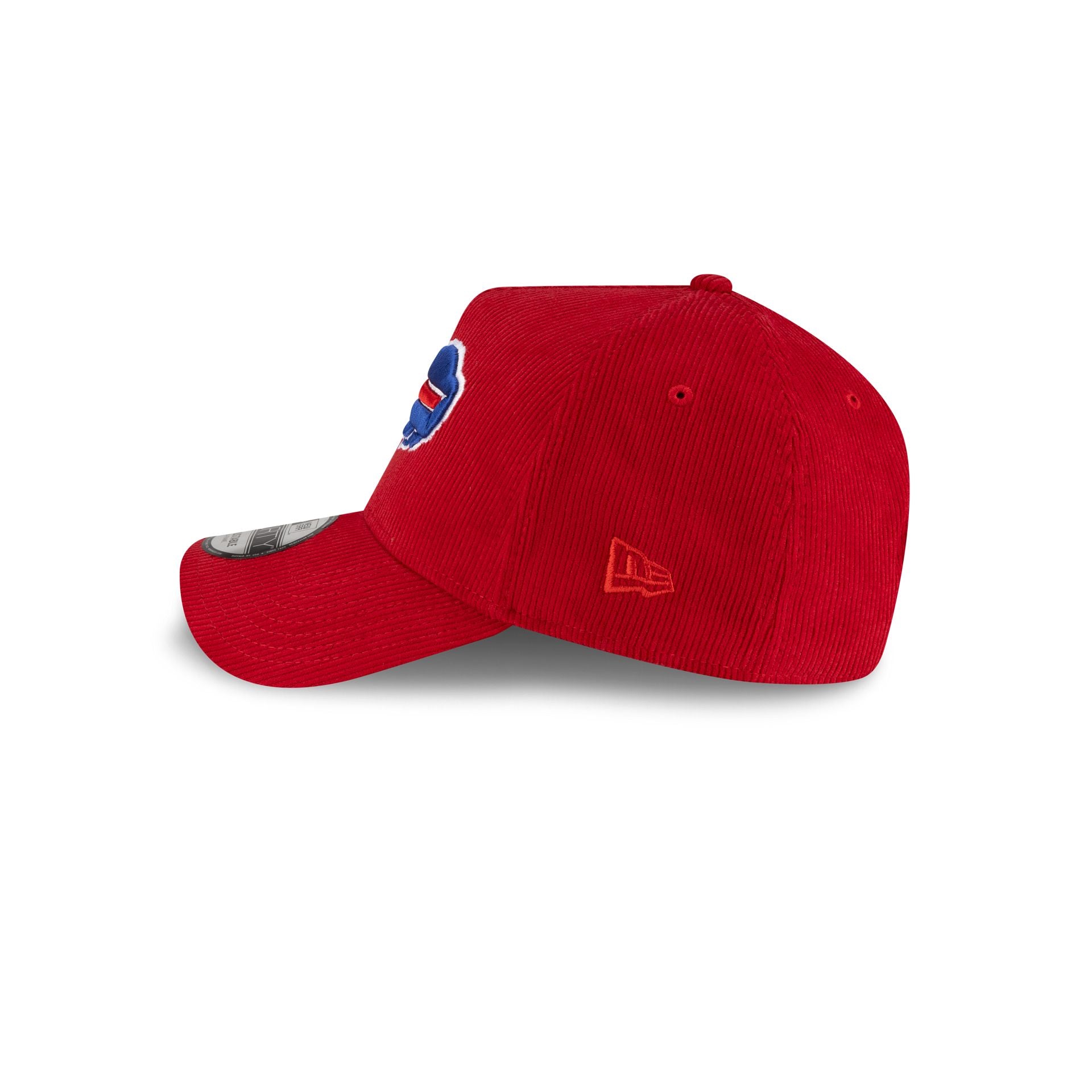 Buffalo Bills Red Corduroy 9FORTY A-Frame Snapback Hat - Image 5