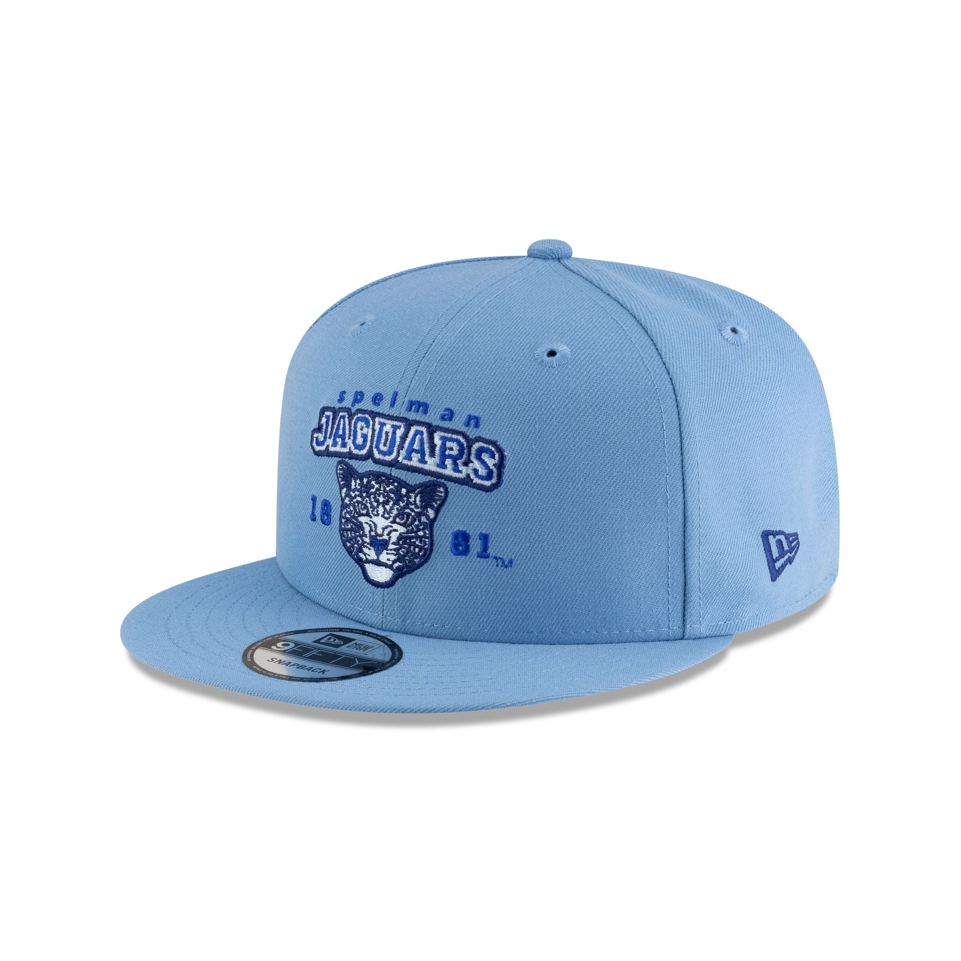 Spelman Jaguars Sky Blue 9FIFTY Snapback Hat - Image 3