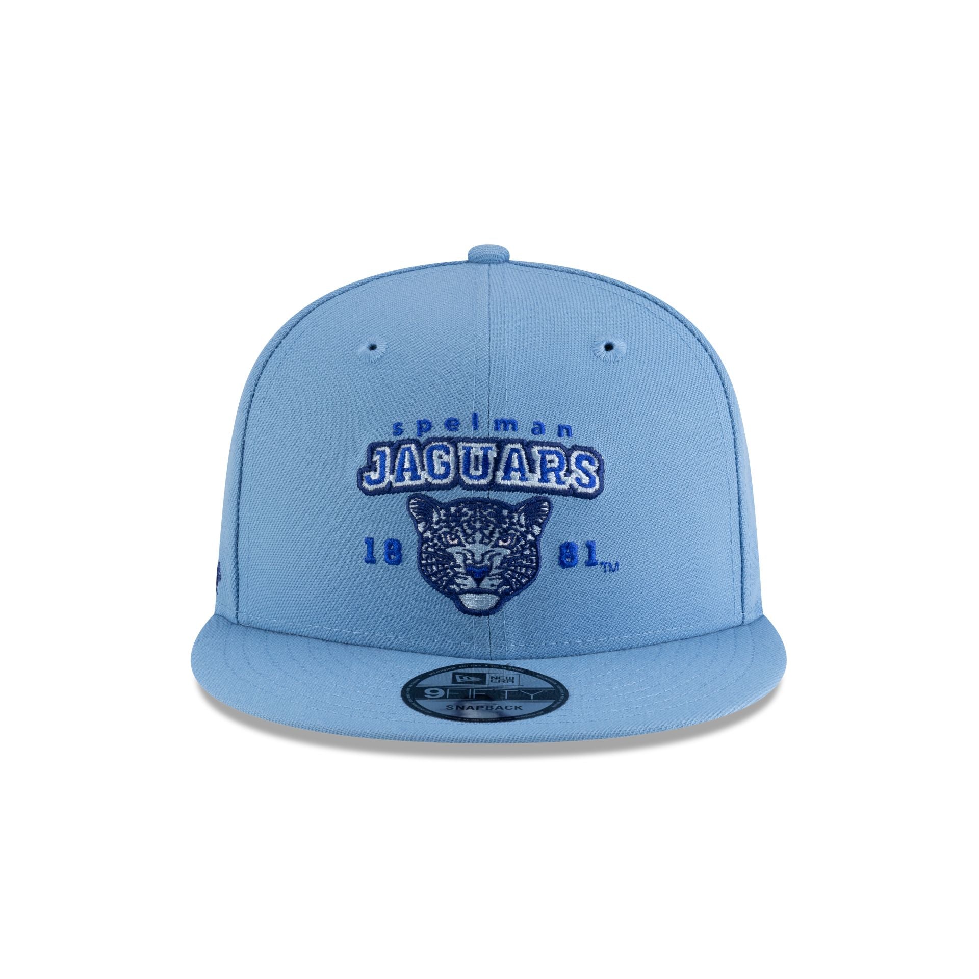 Spelman Jaguars Sky Blue 9FIFTY Snapback Hat - Image 2
