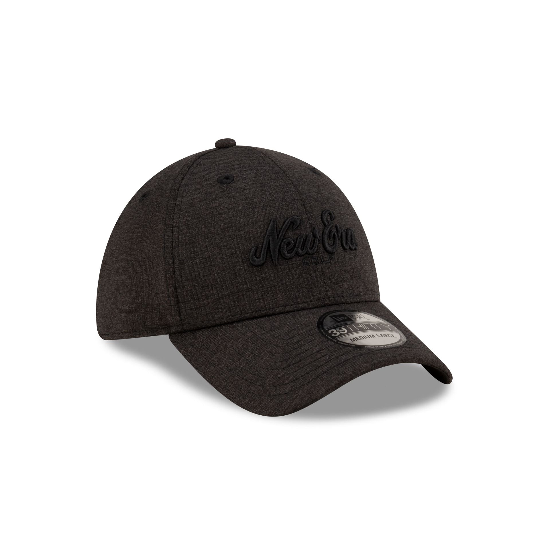 New Era Golf Script Black 39THIRTY Stretch Fit Hat - Image 3