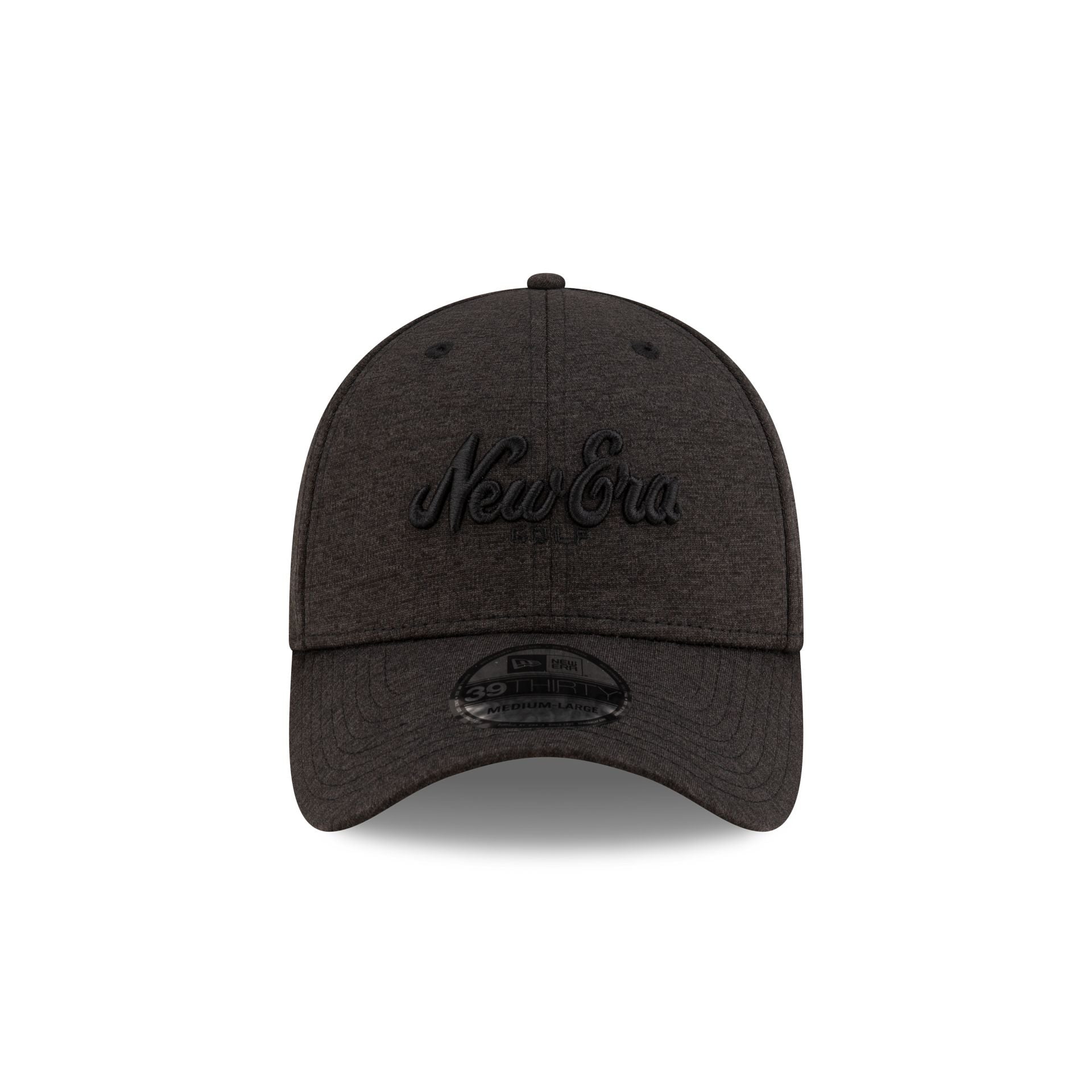New Era Golf Script Black 39THIRTY Stretch Fit Hat - Image 2