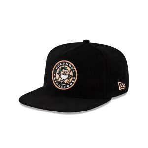 Columbus Clingstones Black Corduroy Golfer Hat