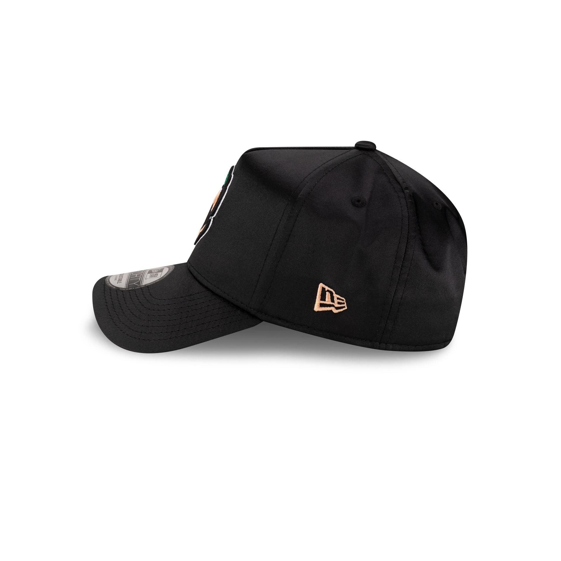 Columbus Clingstones Black Satin 9FORTY A-Frame Snapback Hat - Image 4