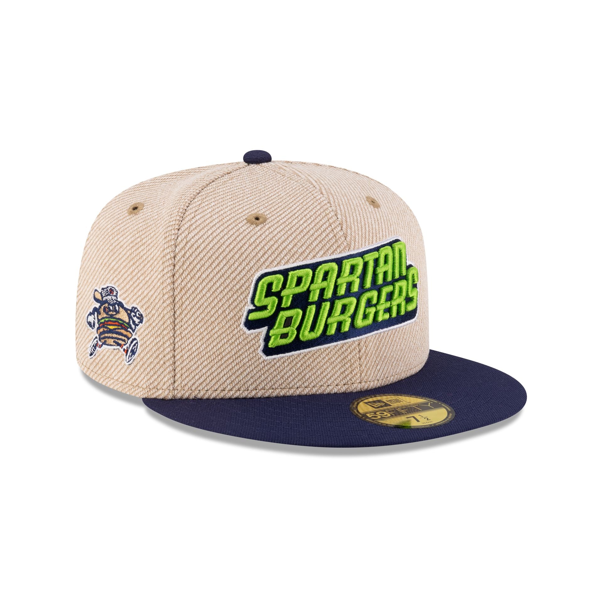 Hub City Spartanburgers Terry Heather Tan 59FIFTY Fitted Hat