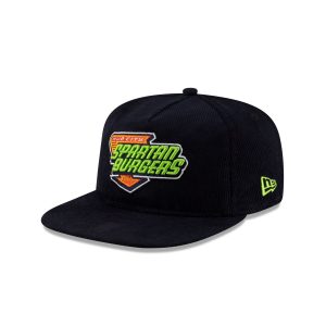 Hub City Spartanburgers Navy Corduroy Golfer Hat