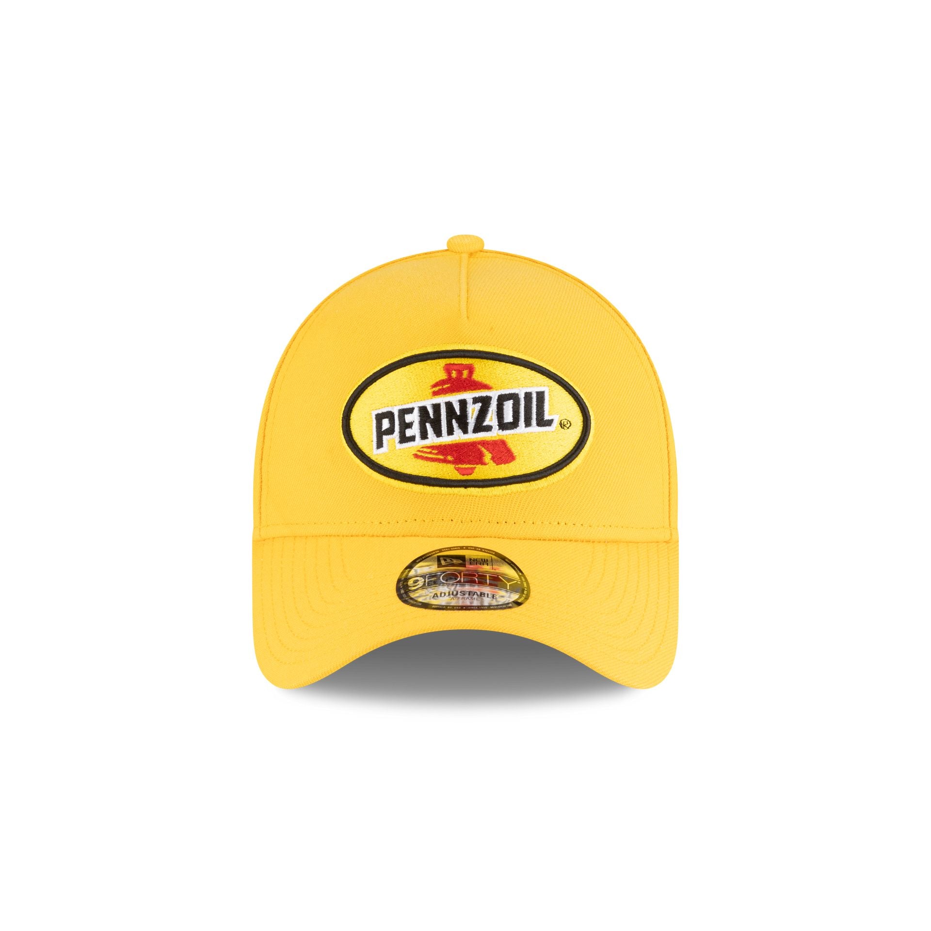Team Penske Joey Logano Pennzoil Partner Yellow 9FORTY A-Frame Snapback Hat - Image 2