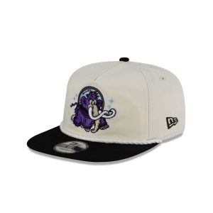 Erie Moon Mammoths Chrome White Golfer Adjustable Hat