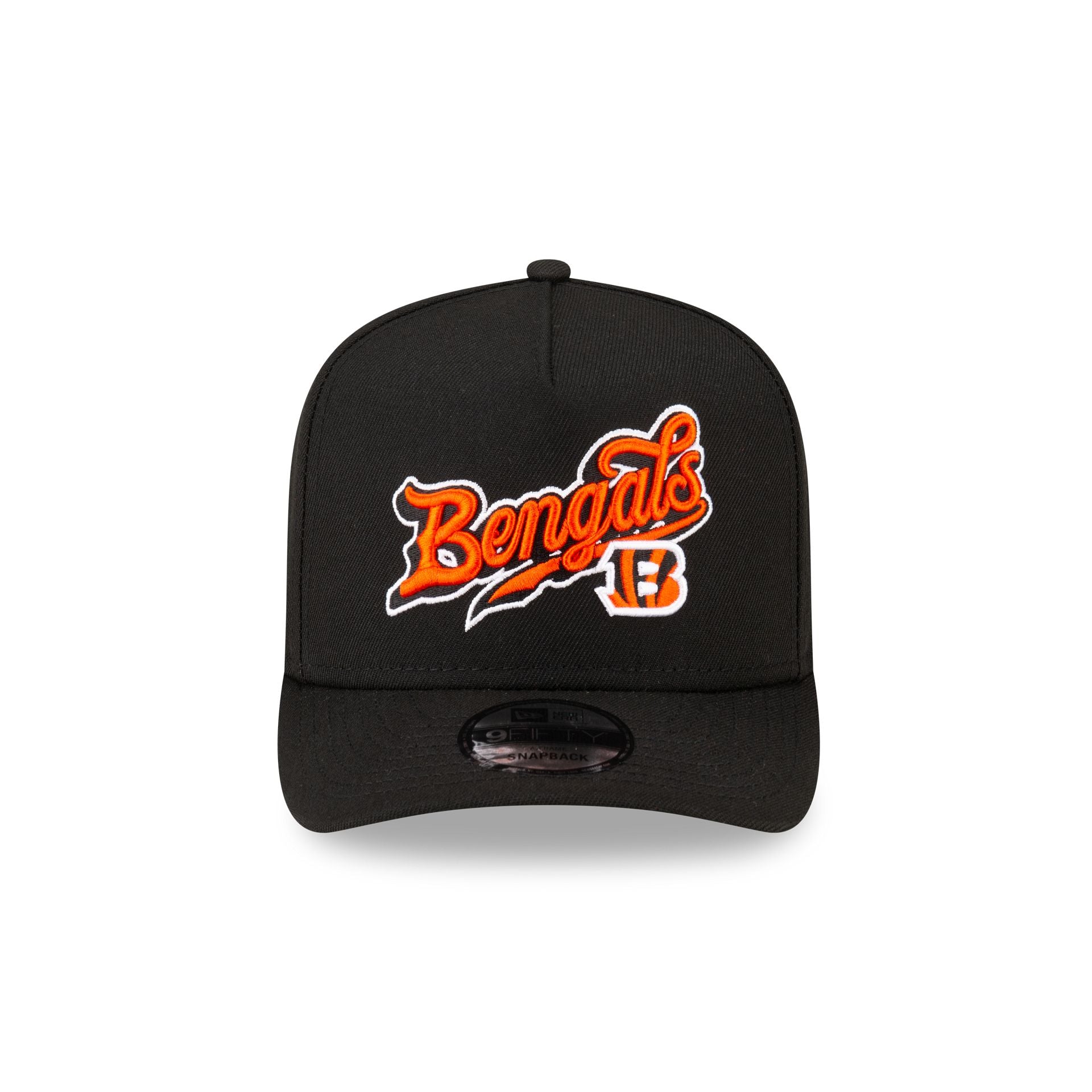 Born x Raised x Cincinnati Bengals Script Black 9FIFTY A-Frame Snapbac - Image 2