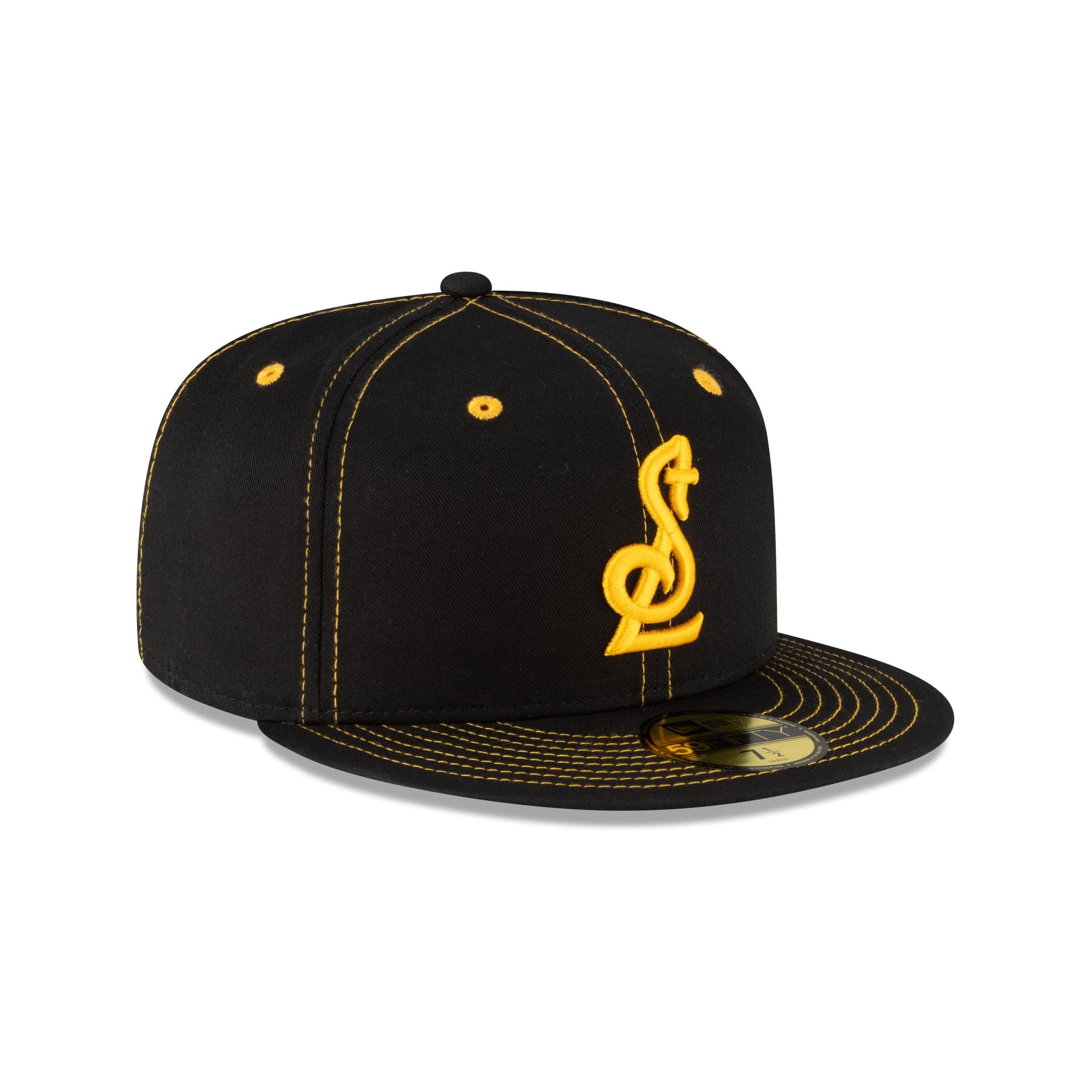 St. Louis Blues Gold Stitched 59FIFTY Fitted Hat - Image 3