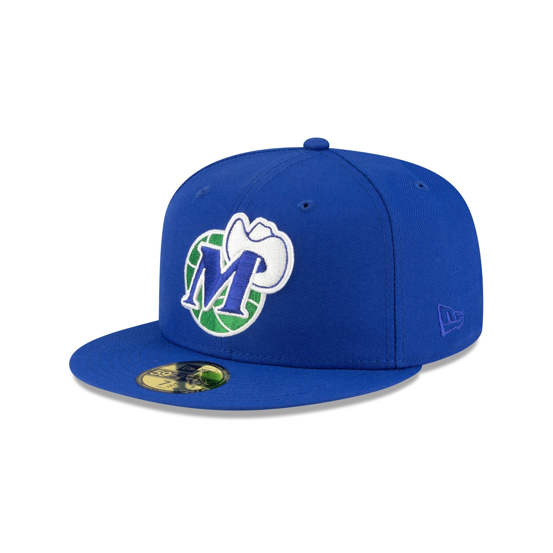 Dallas Mavericks 1980-2000 Hardwood Classics Blue 59FIFTY Fitted Hat - Image 3