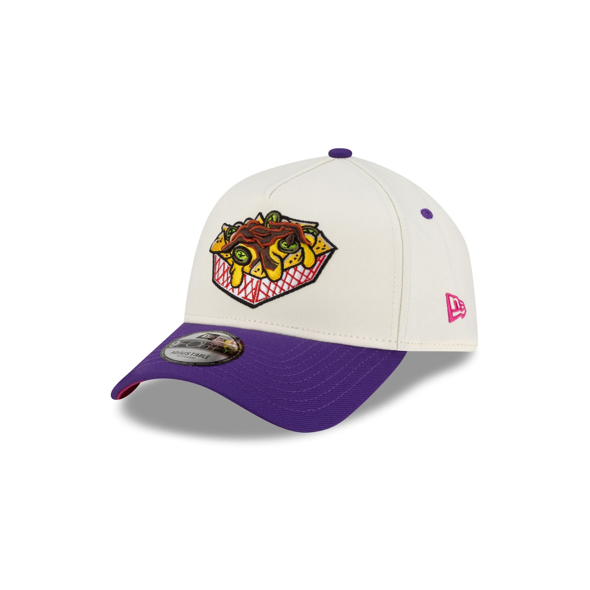 Memphis Redbirds Chrome Food Pack 9FORTY A-Frame Snapback Hat - Image 3