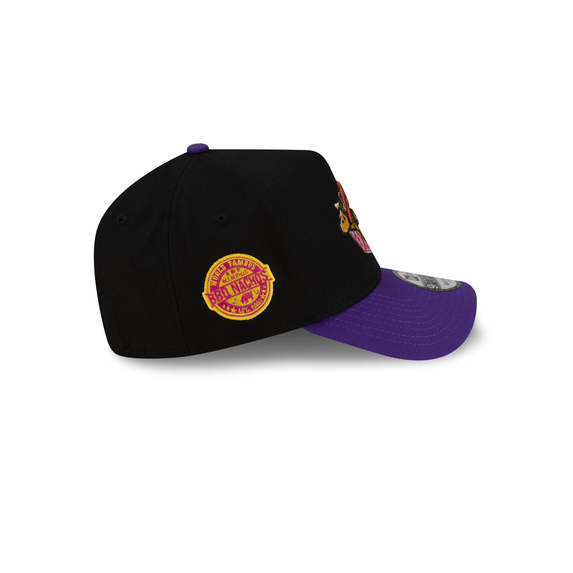 Memphis Redbirds Black Food Pack 9FORTY A-Frame Snapback Hat - Image 4