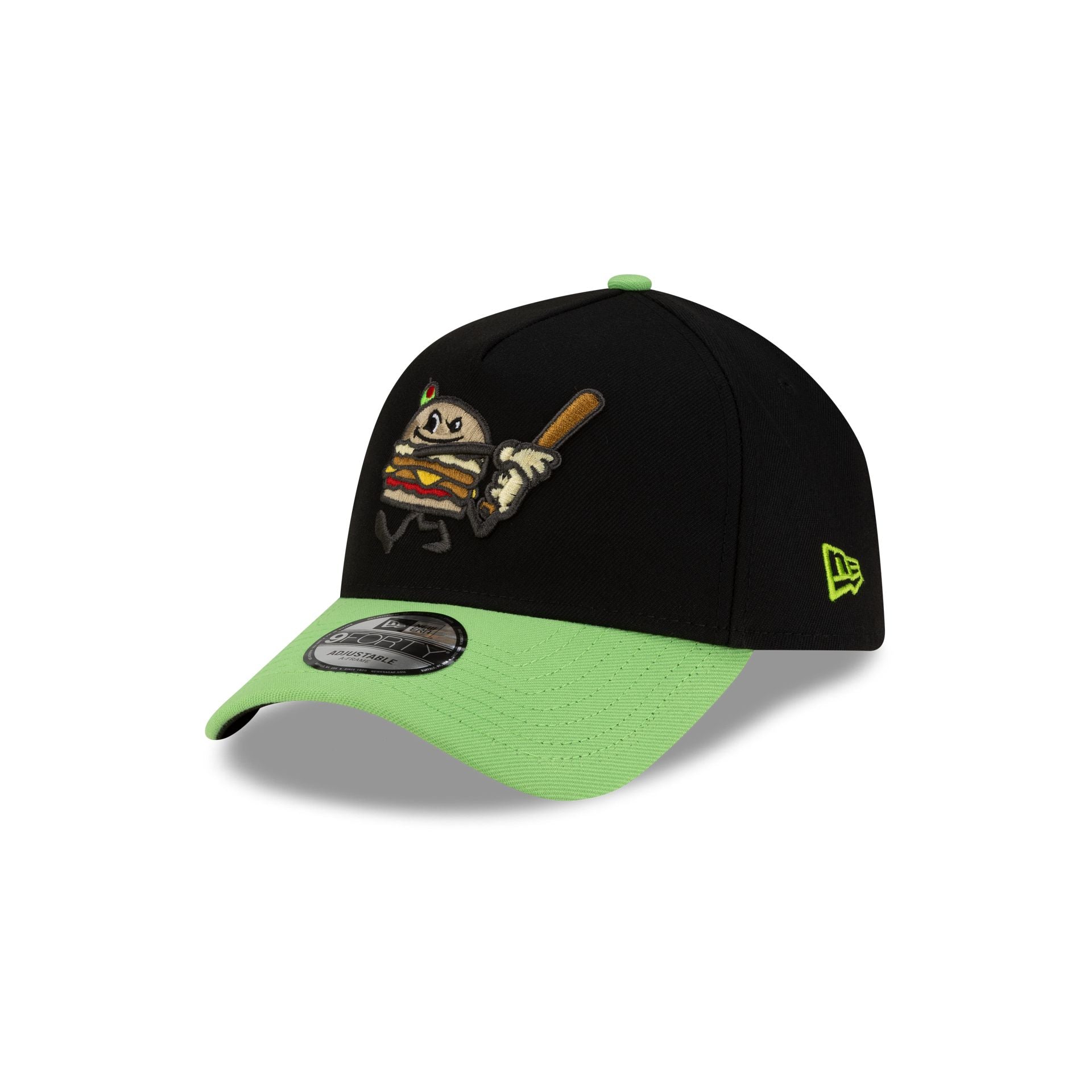Akron RubberDucks Black Food Pack 9FORTY A-Frame Snapback Hat - Image 3