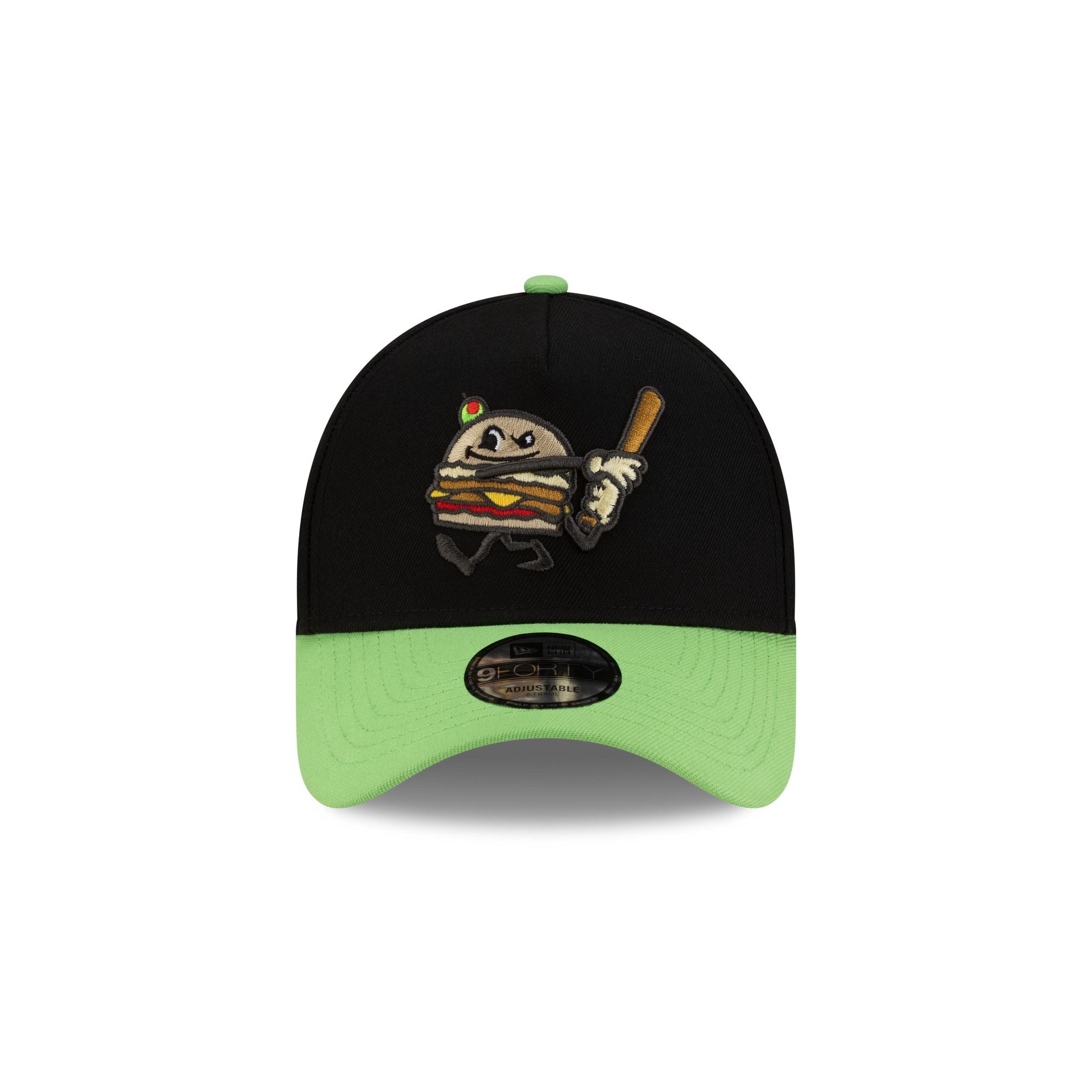 Akron RubberDucks Black Food Pack 9FORTY A-Frame Snapback Hat - Image 2