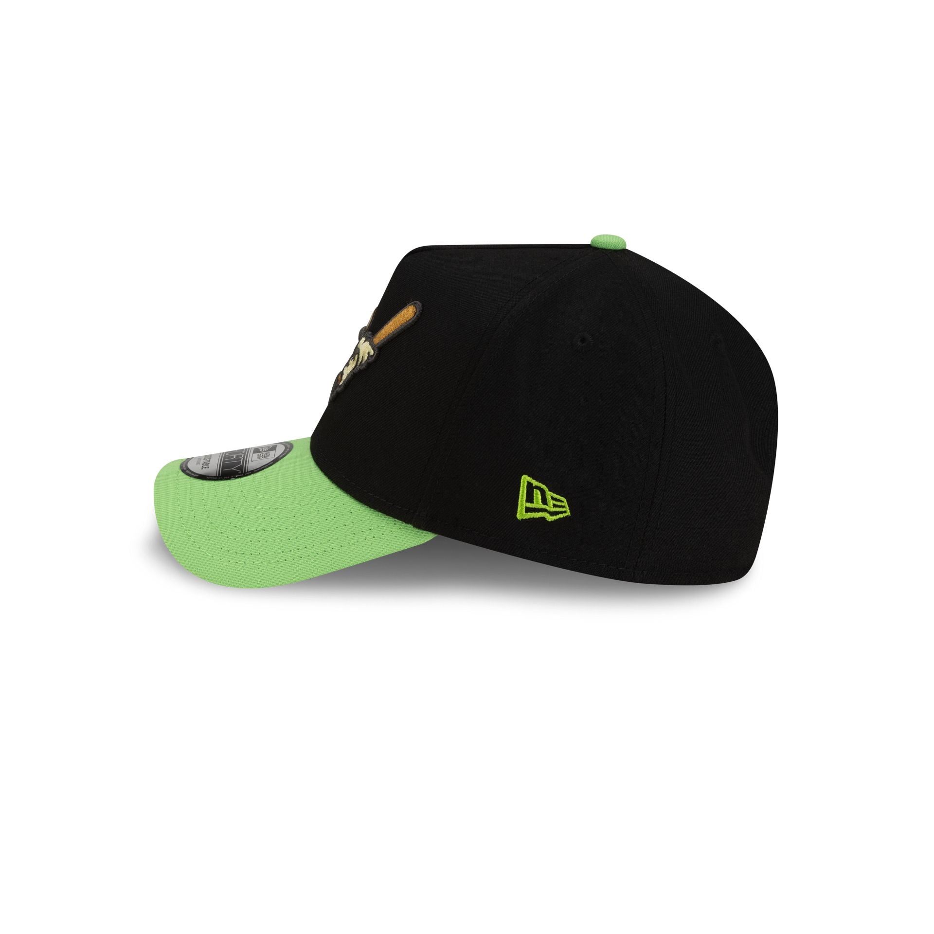 Akron RubberDucks Black Food Pack 9FORTY A-Frame Snapback Hat - Image 5